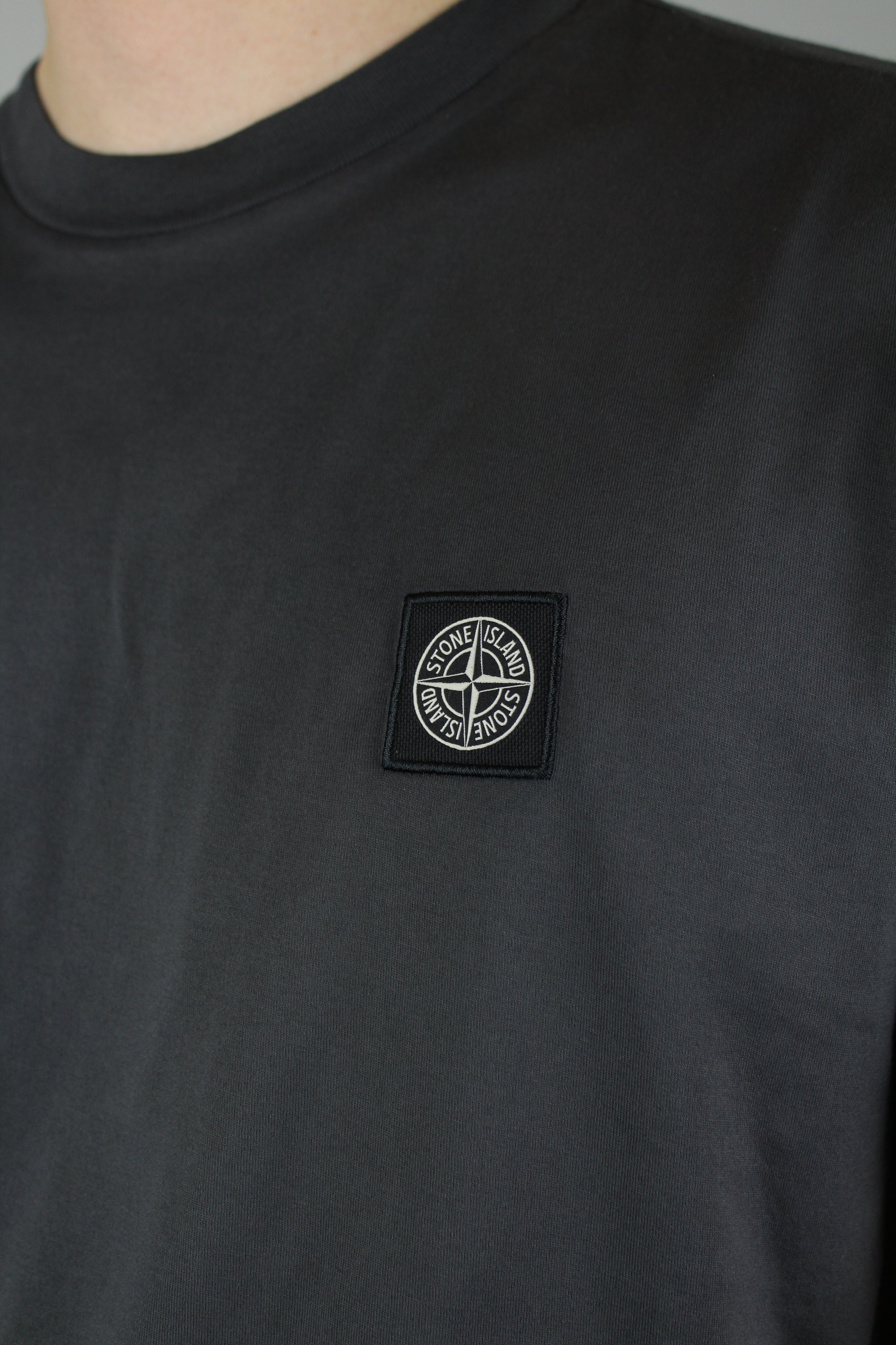 Stone Island Chest Logo T-Shirt 'Charcoal'-9638439125322-The Attic