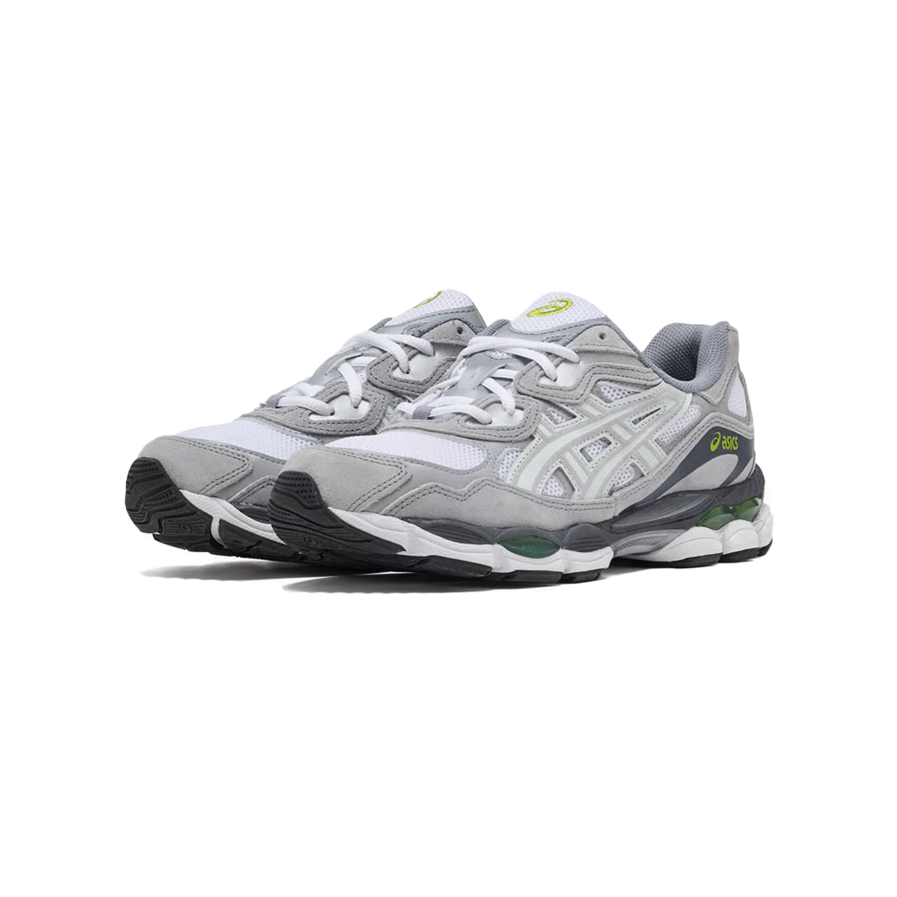ASICS GEL-NYC White Glacier Grey – Modern Running-Inspired Sneakers, Mesh and Suede Lifestyle Shoes, Comfortable Streetwear Trainers