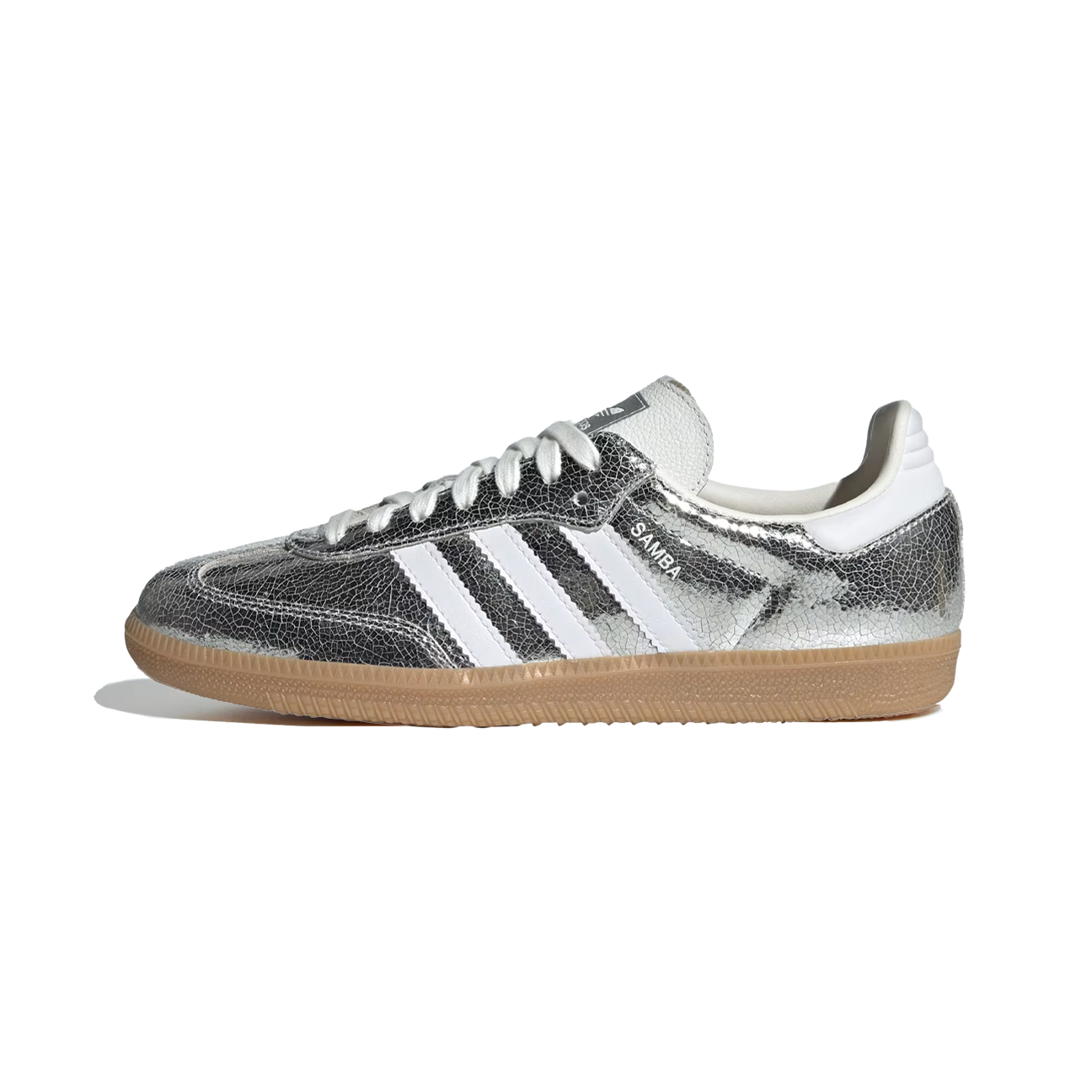 Adidas Samba OG 'Silver Metallic Cracked Leather' (W) | The Attic