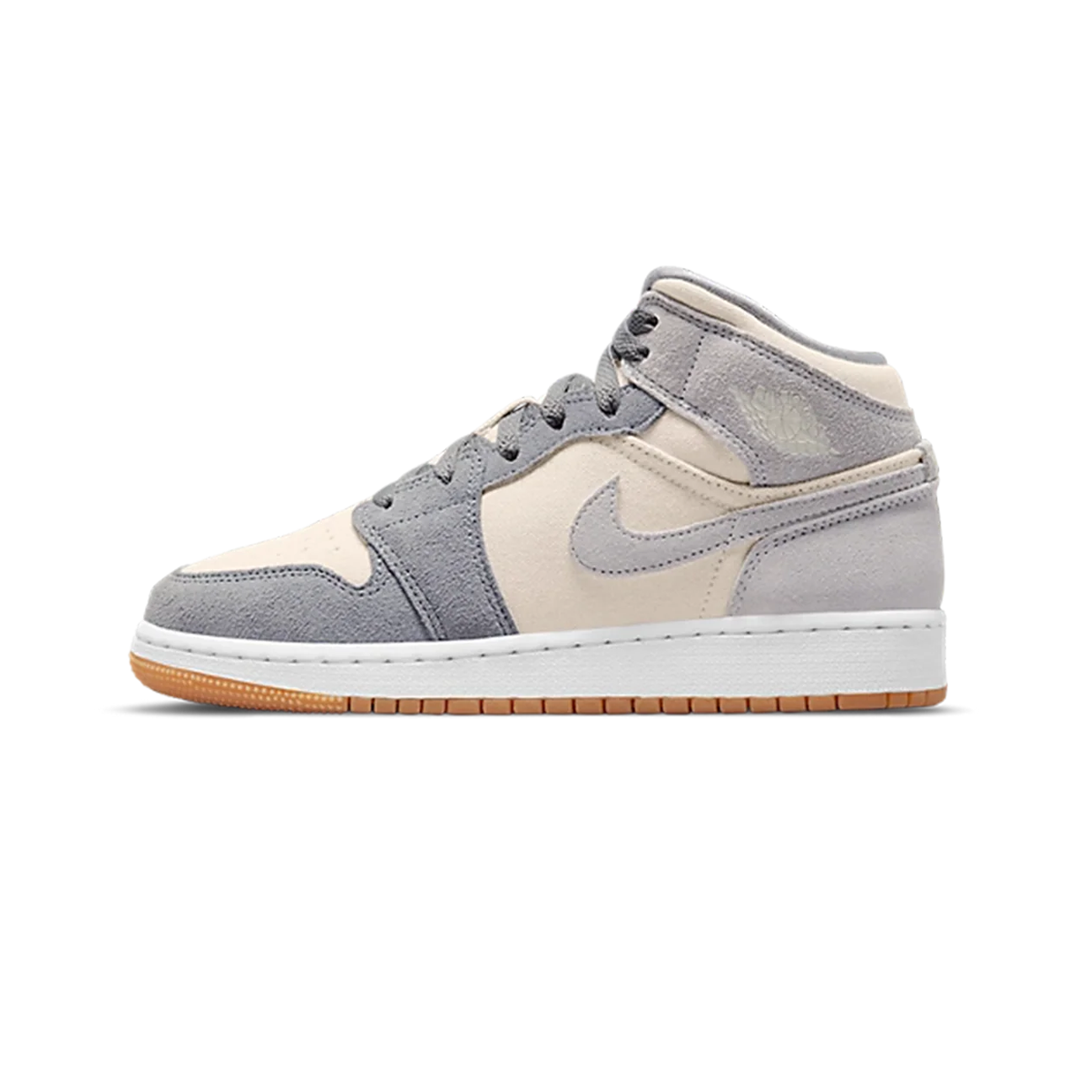 Air Jordan 1 Mid 'Coconut Milk Particle Grey' (GS)