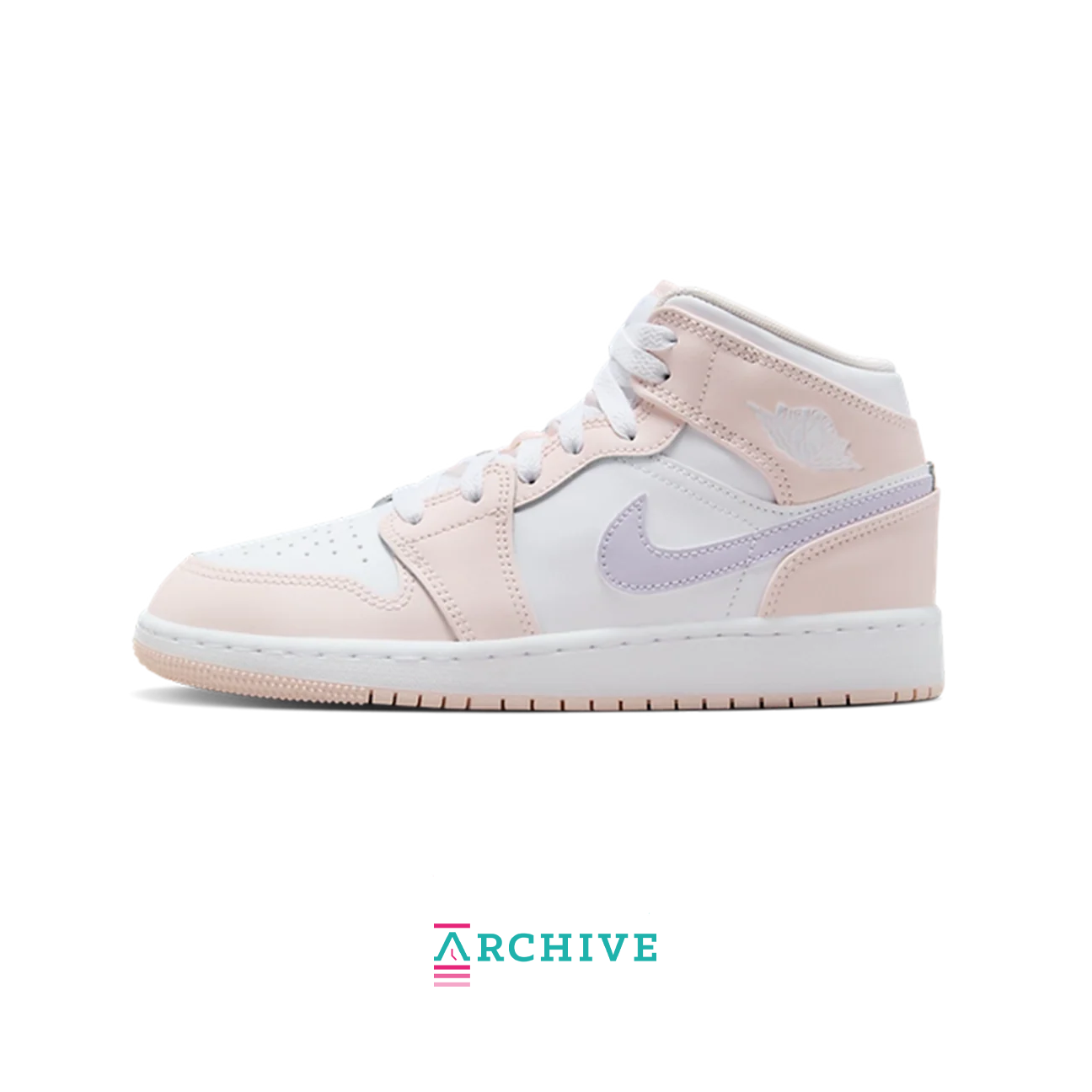 Air Jordan 1 Mid GS 'Pink Wash' - Size 38 (ARCHIVE)