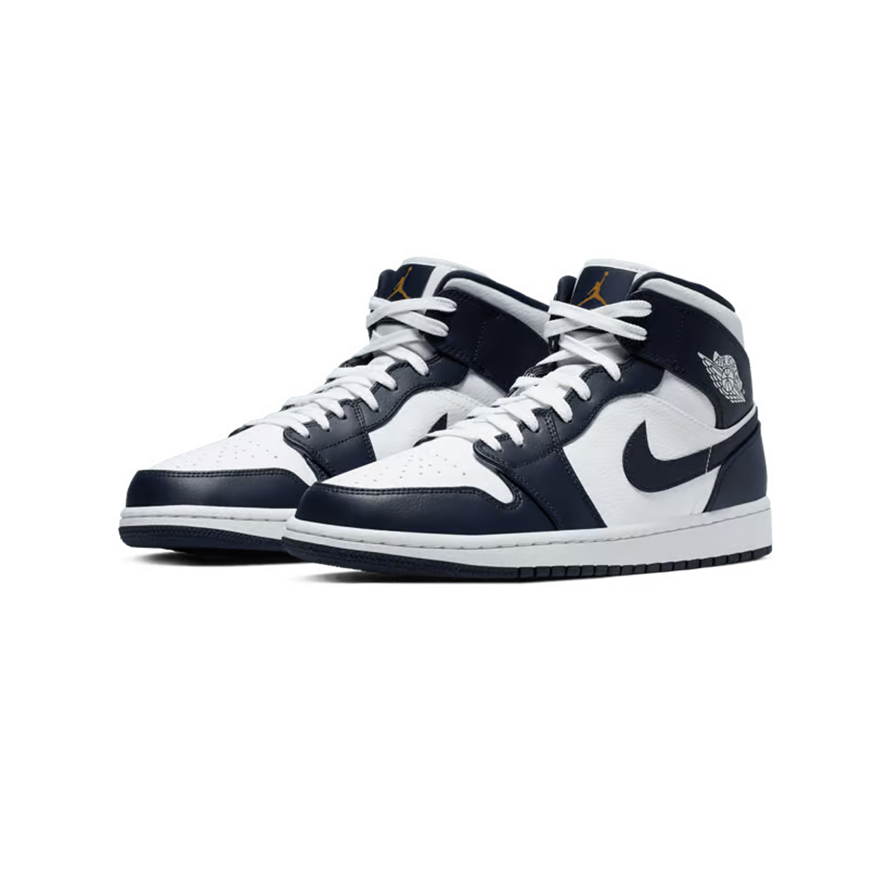 Air Jordan 1 Mid ‘White Metallic Gold Obsidian’