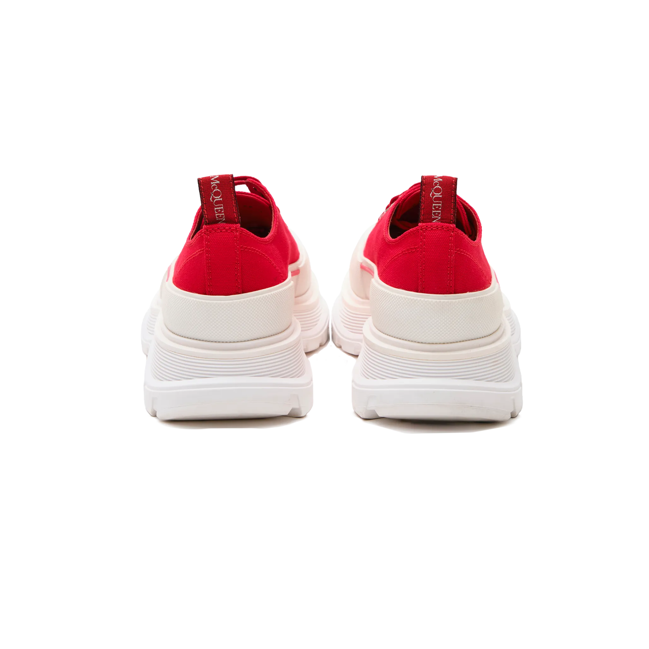 Alexander McQueen Tread Slick Low Lace Up 'Red/White'
