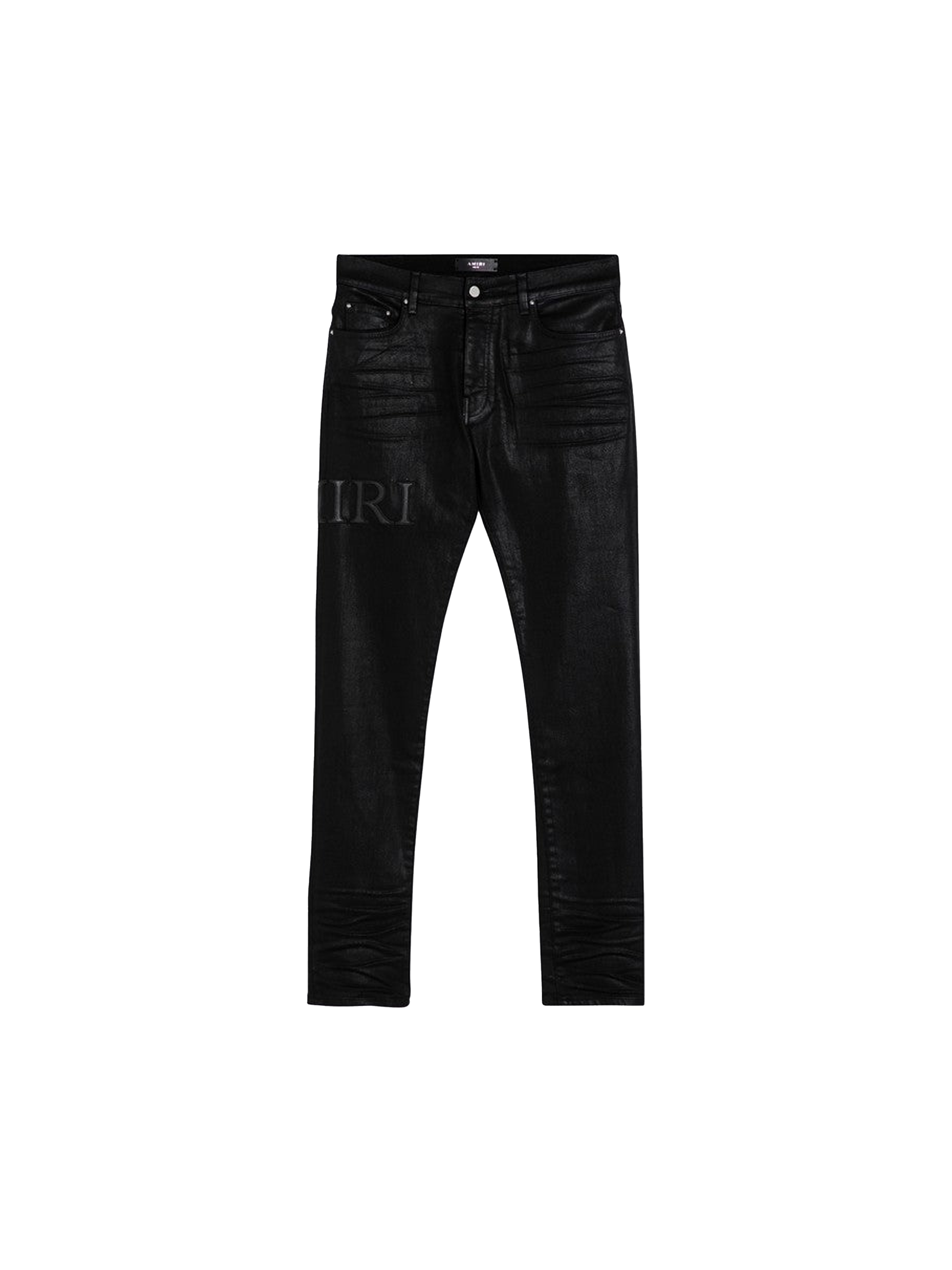 Amiri Serif Logo Jeans 'Black'-9649470275914-The Attic