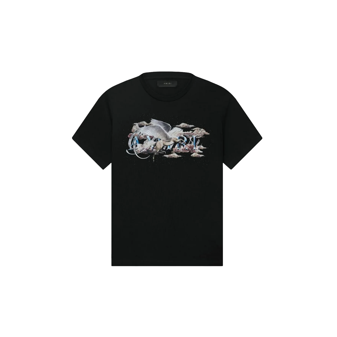 Amiri Pegasus Script-print T-shirt 'Black'