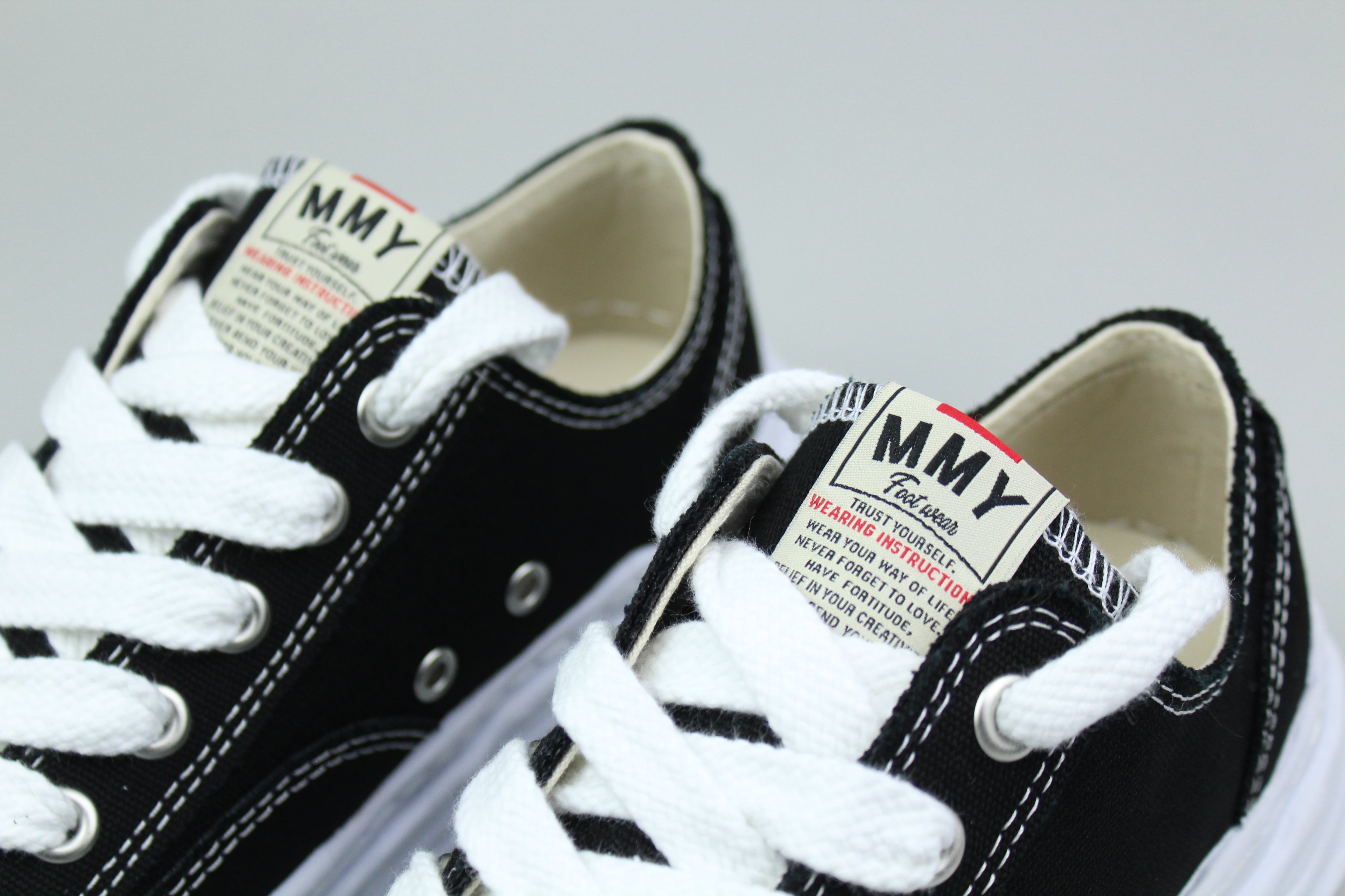 Maison Mihara Yasuhiro Hank OG Sole Canvas Low 'Black'-9631945982282-The Attic