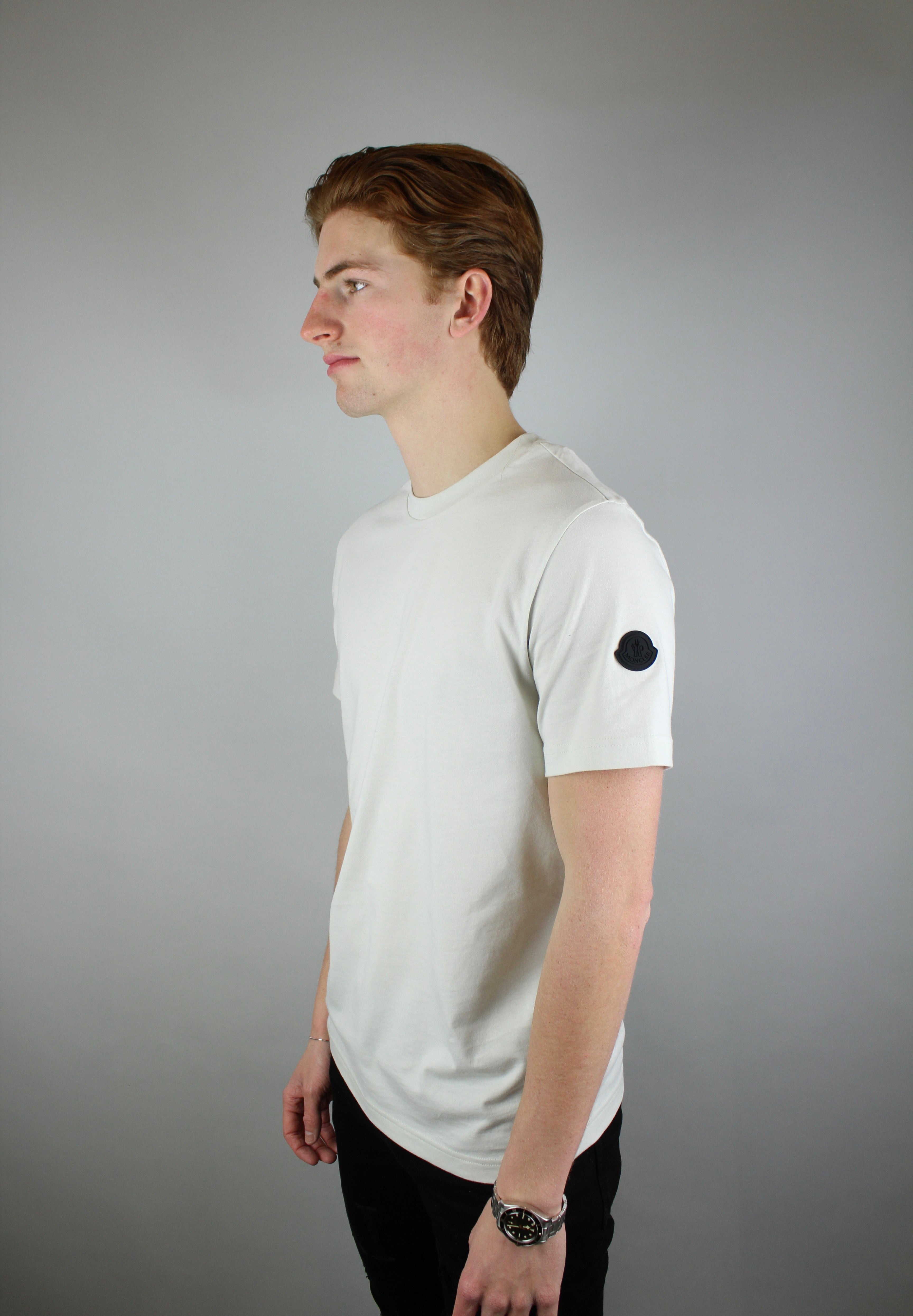 Moncler Logo T-shirt 'Beige'-9649527259466-The Attic
