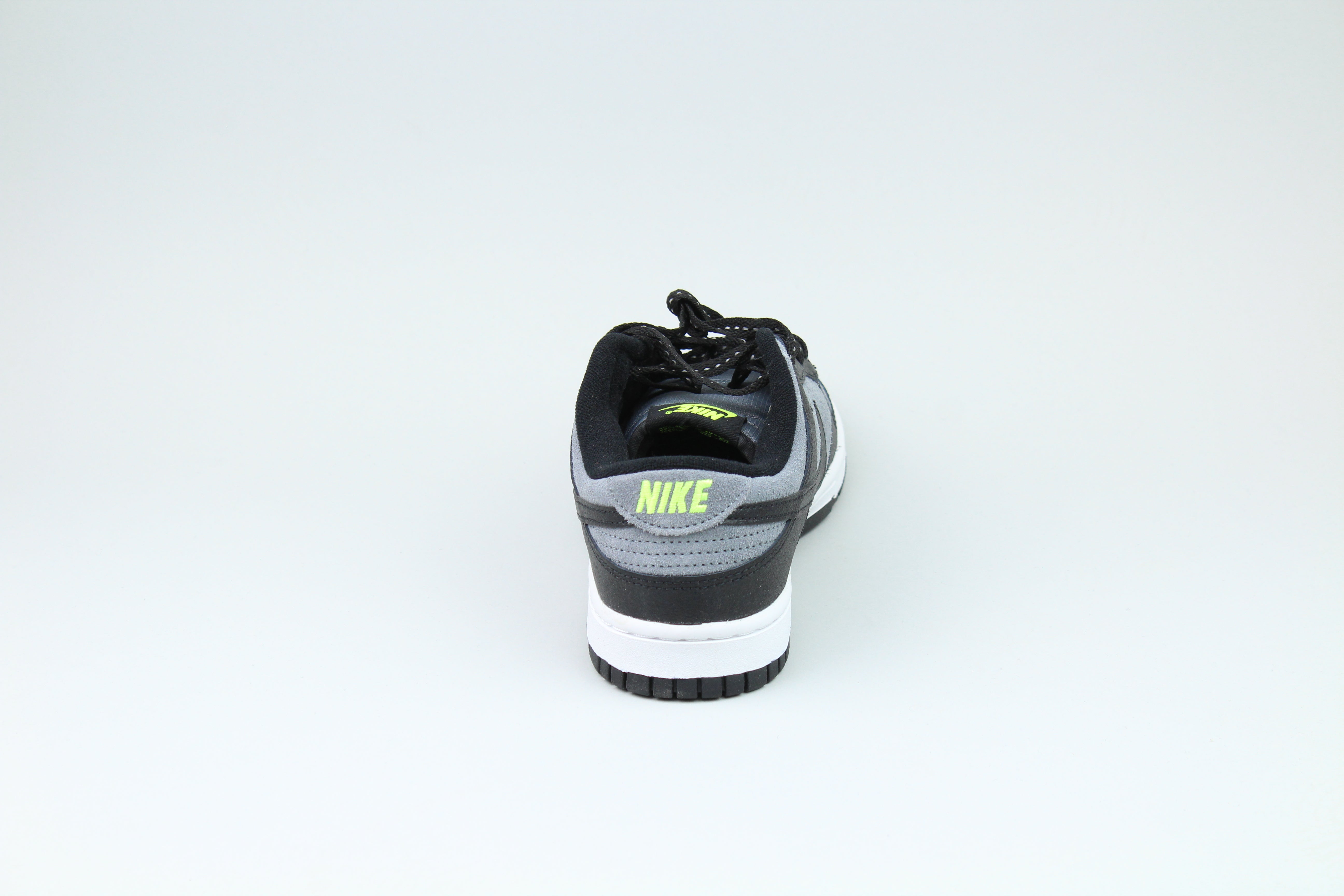 Nike Dunk Low 'Black Cool Grey Volt Mini Swoosh'-8764164768074-The Attic