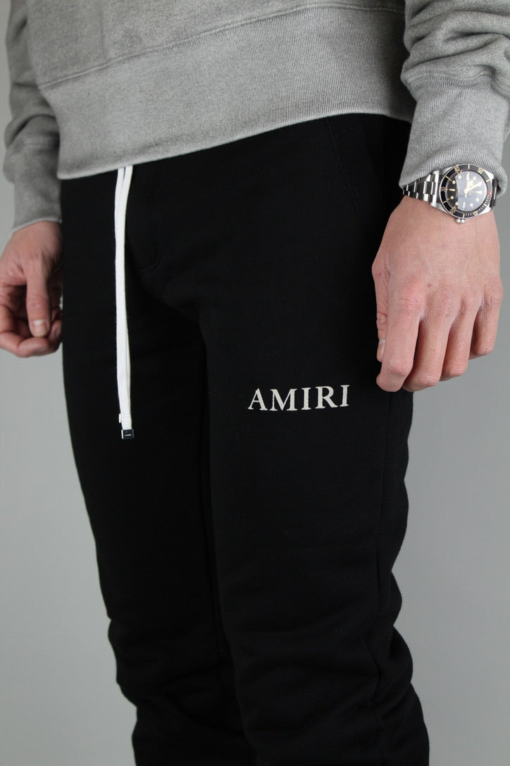 Amiri Puff Logo Sweatpants 'Black'-9644331270474-The Attic