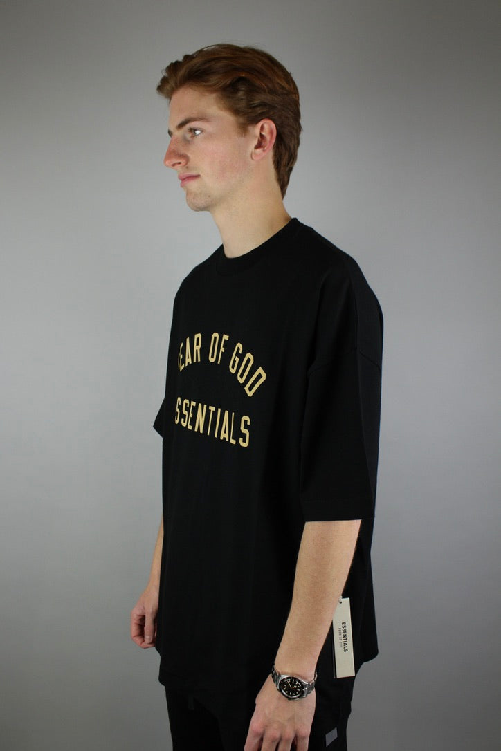 Fear of God Essentials Jersey Crewneck Tee 'Black'-9579032346954-The Attic