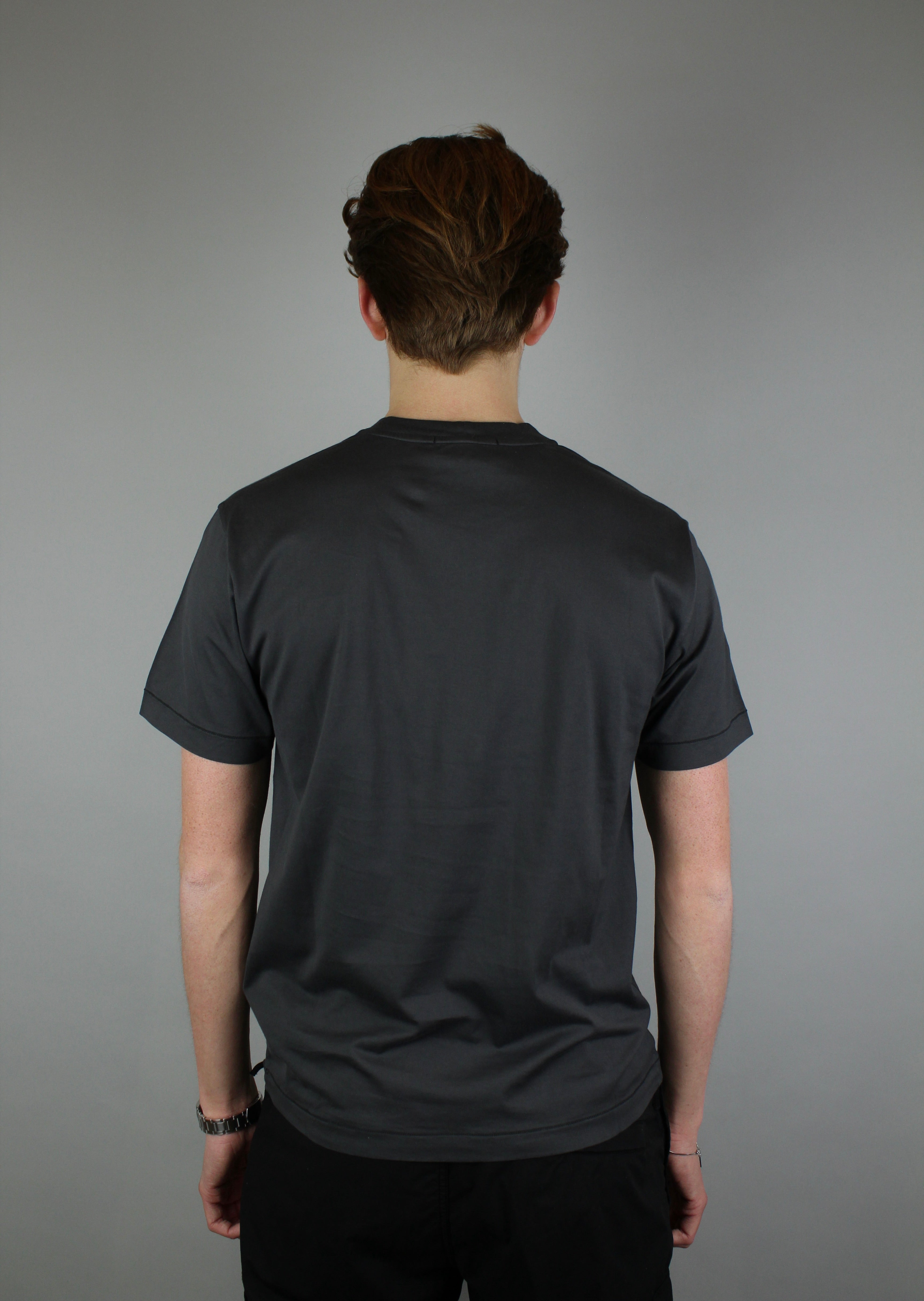 Stone Island Chest Logo T-Shirt 'Charcoal'-9638439125322-The Attic