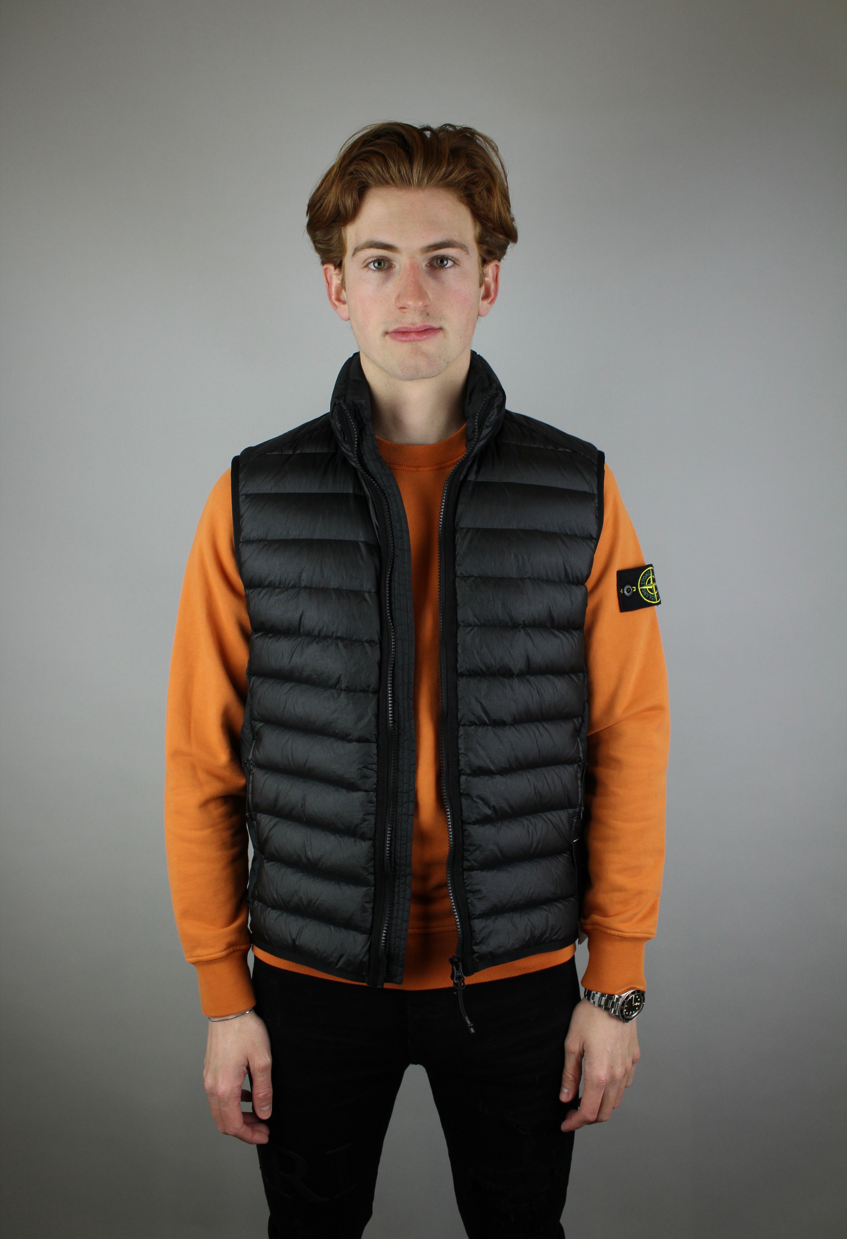 Stone Island Nylon Woven Body Vest 'Black'-9993744220490-The Attic