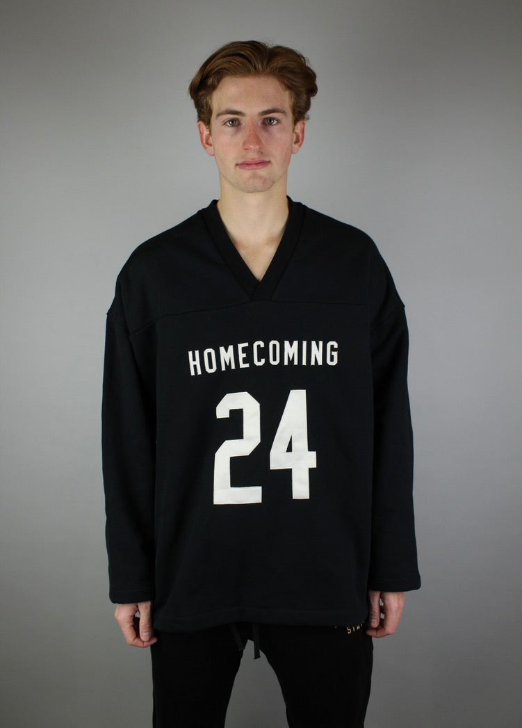 Fear of God Essentials Heavy Fleece Hockey Jersey 'Black'-9579051581770-The Attic