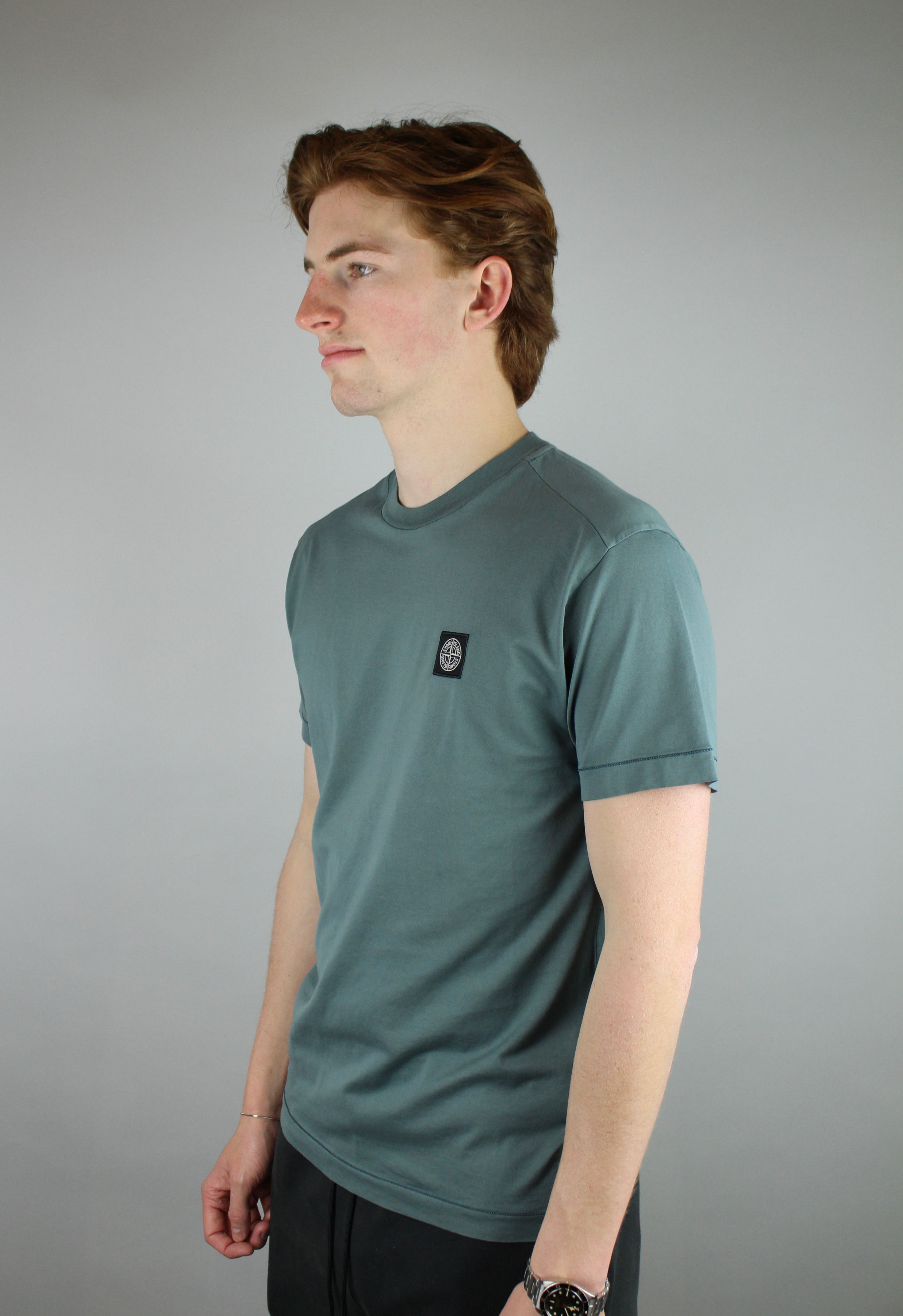 Stone Island Compass Logo T-Shirt 'Green'-10015613714762-The Attic
