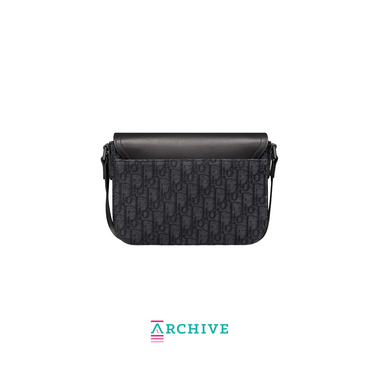 Christian Dior Small Saddle Shoulder Bag Oblique Jacquard and Grained Calf Leather 'Black' - (ARCHIVE)