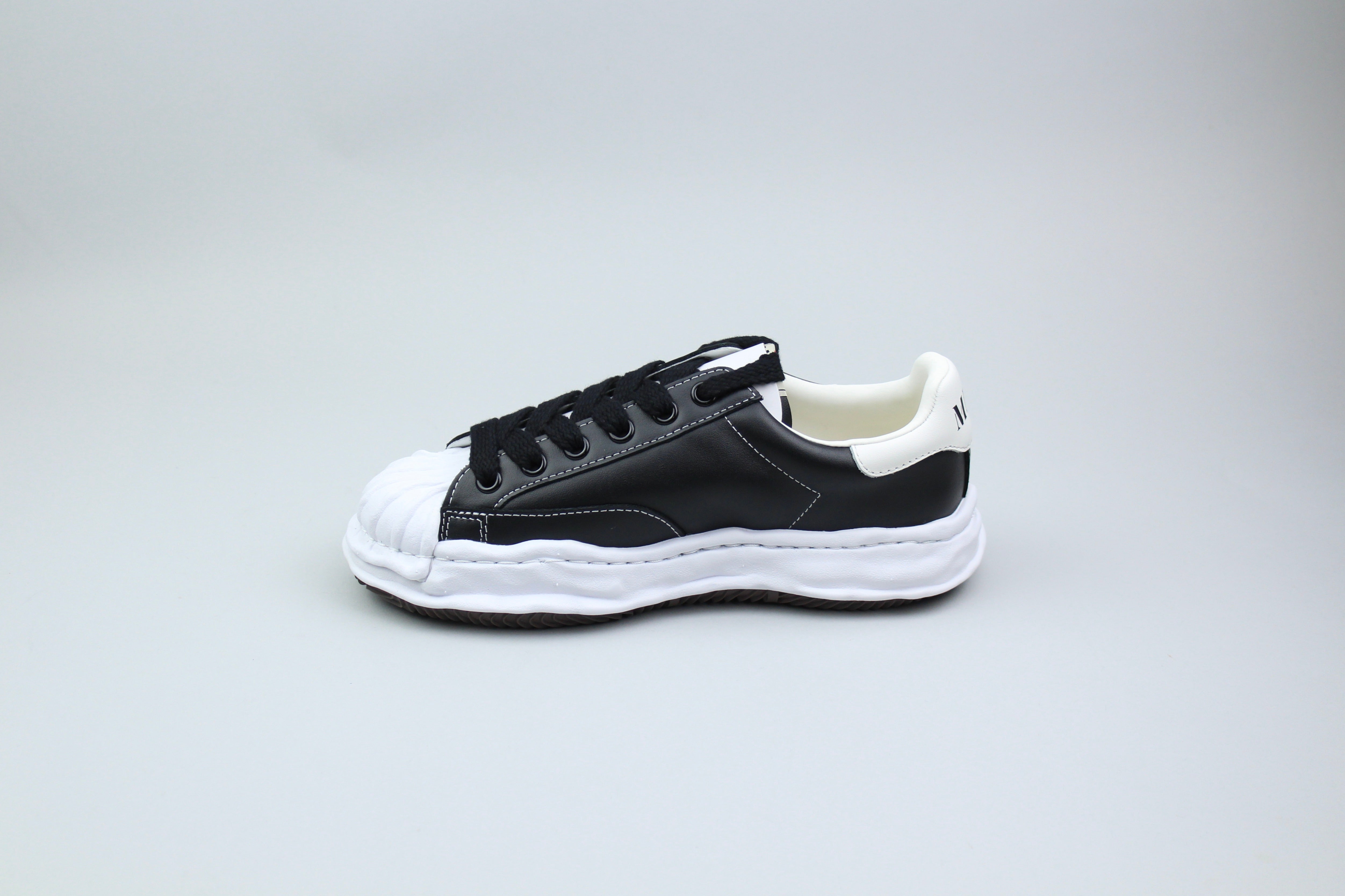 Maison Mihara Yasuhiro Blakey OG Sole Leather Low 'Black'-9990495895882-The Attic