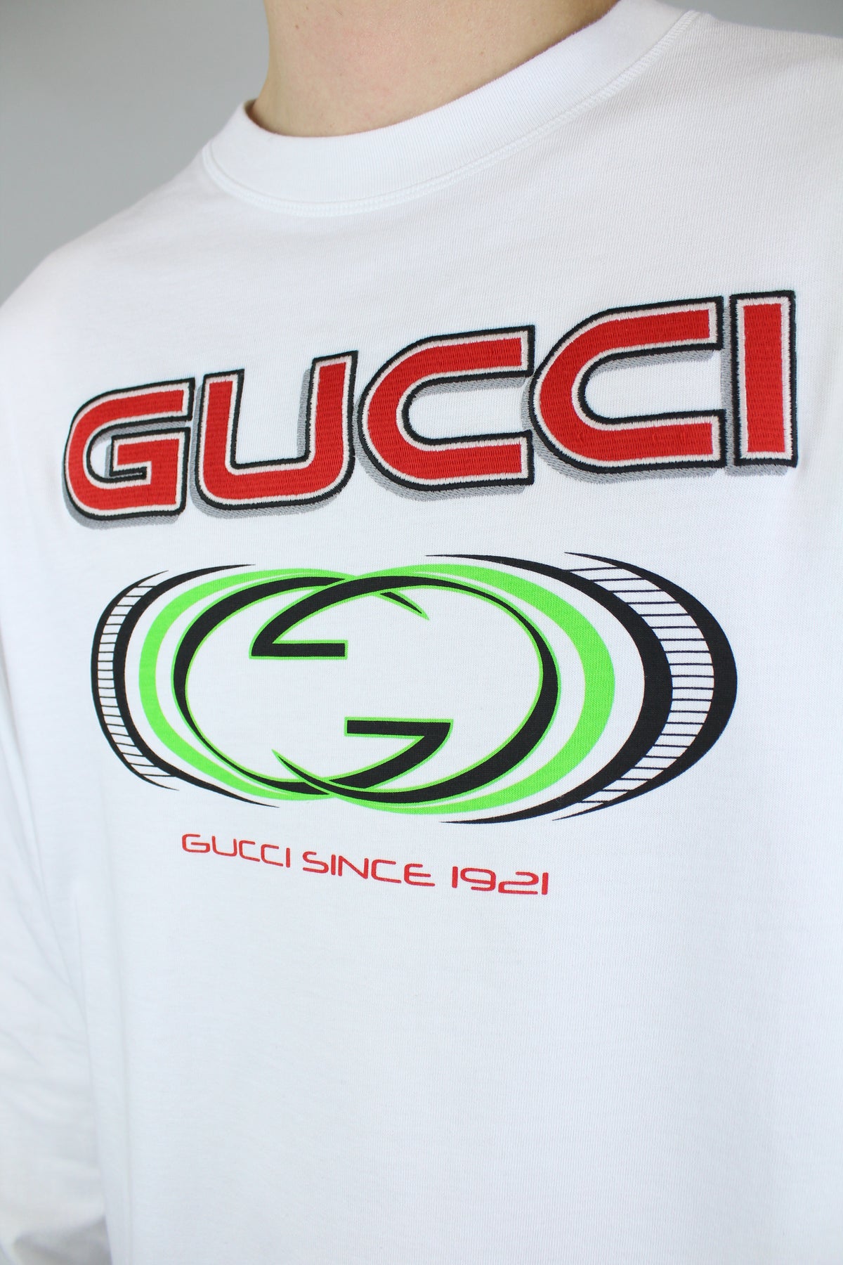 Gucci Jersey Longsleeve 'White'-9649560846666-The Attic