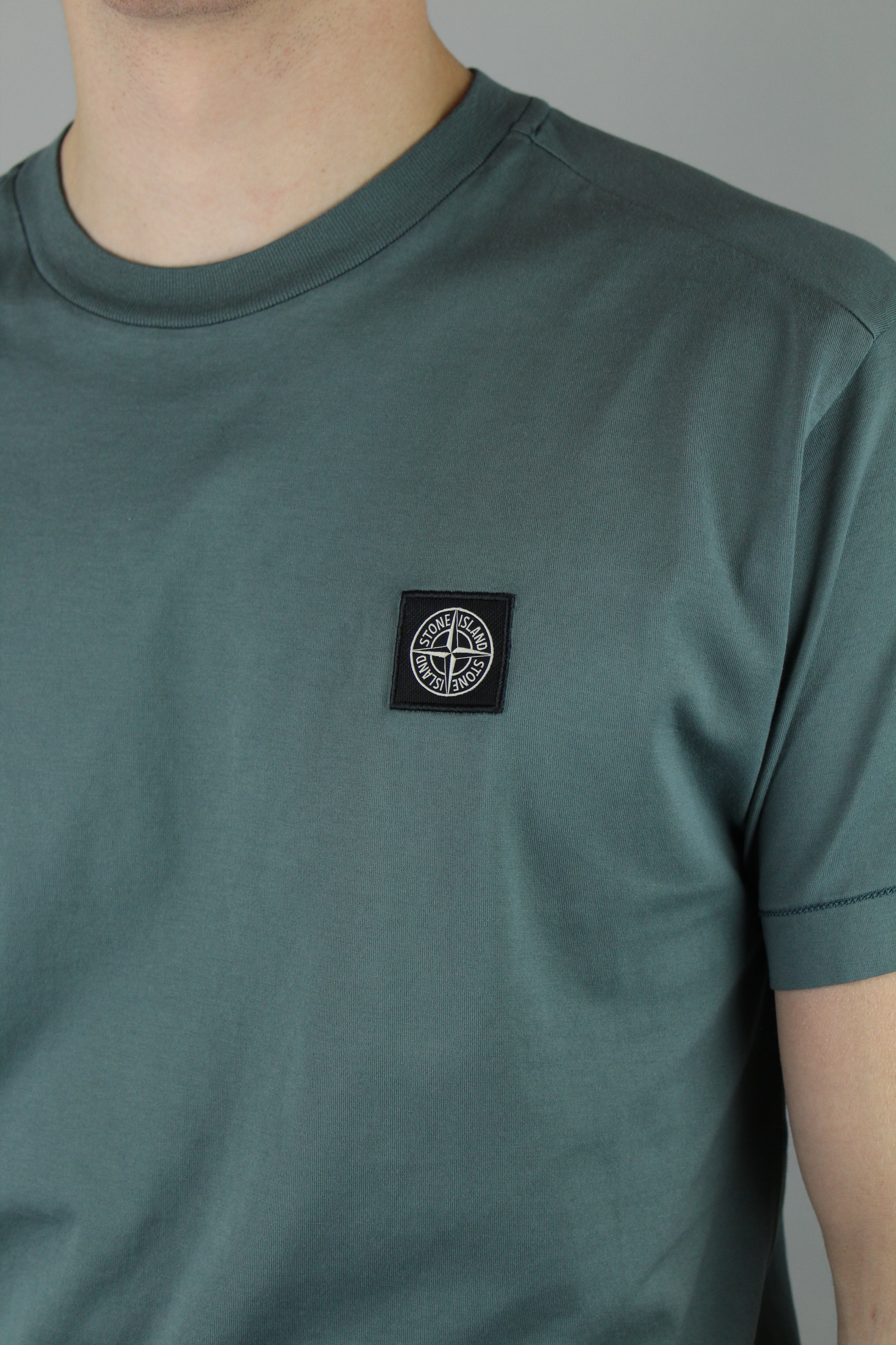 Stone Island Compass Logo T-Shirt 'Green'-10015613714762-The Attic