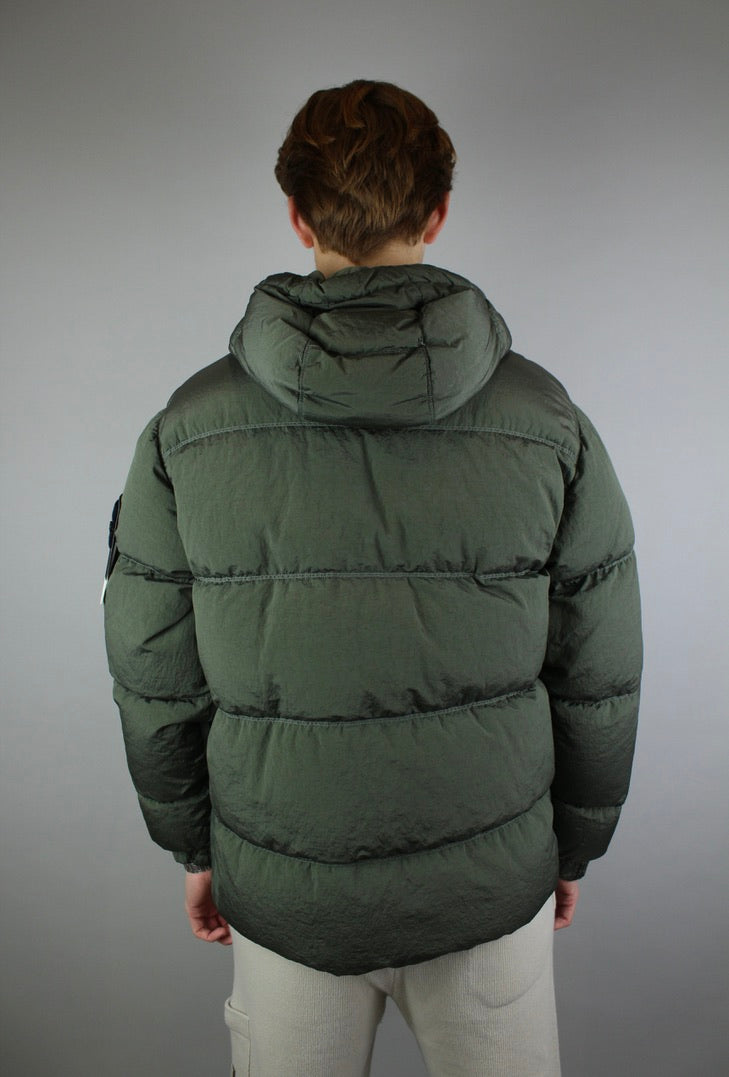 Stone Island Nylon Metal Hooded Down Jacket 'Green'-9578750804298-The Attic
