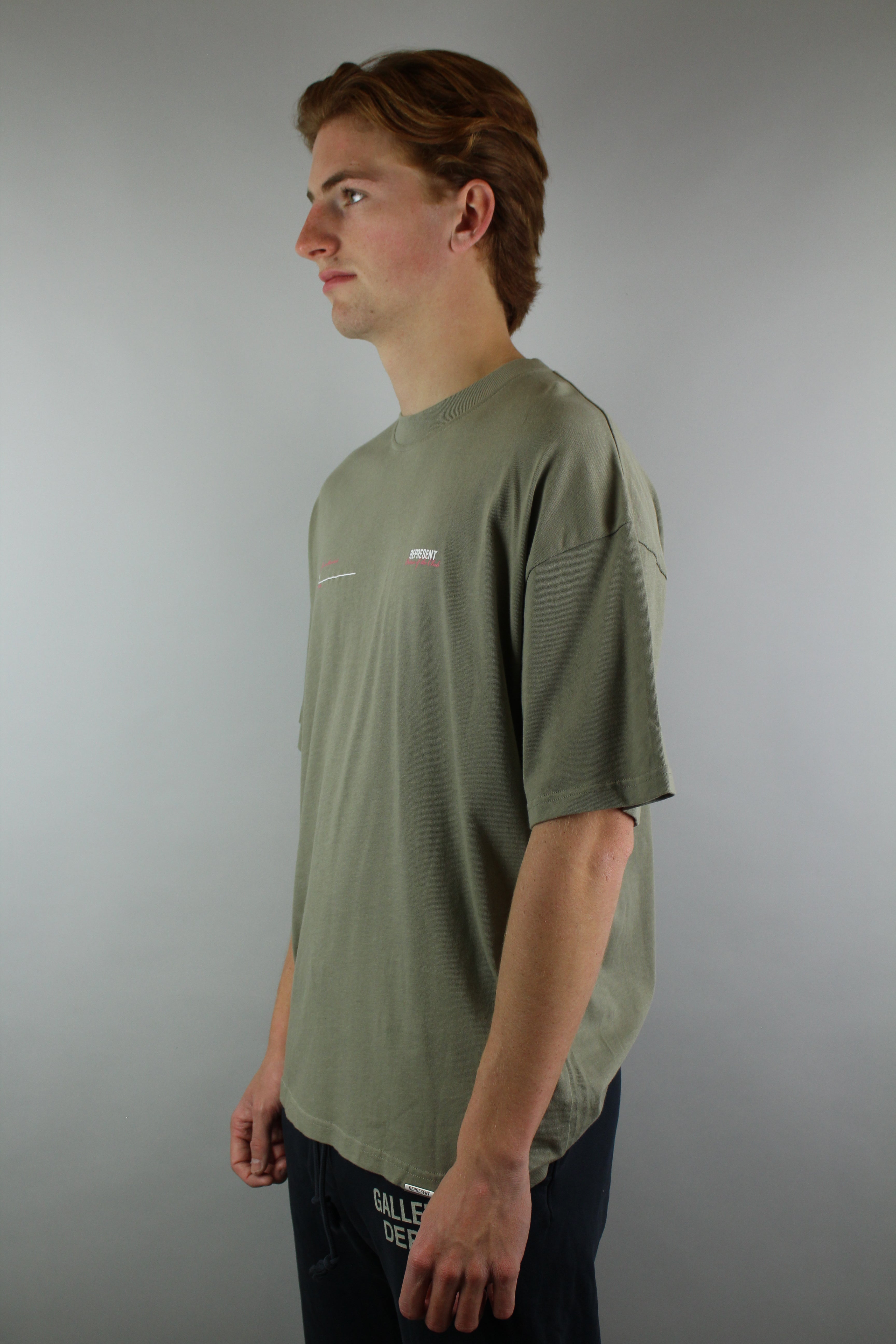 Represent Patron Of The Club Tee 'Olive' - Size M (ARCHIVE)-10281981215050-The Attic