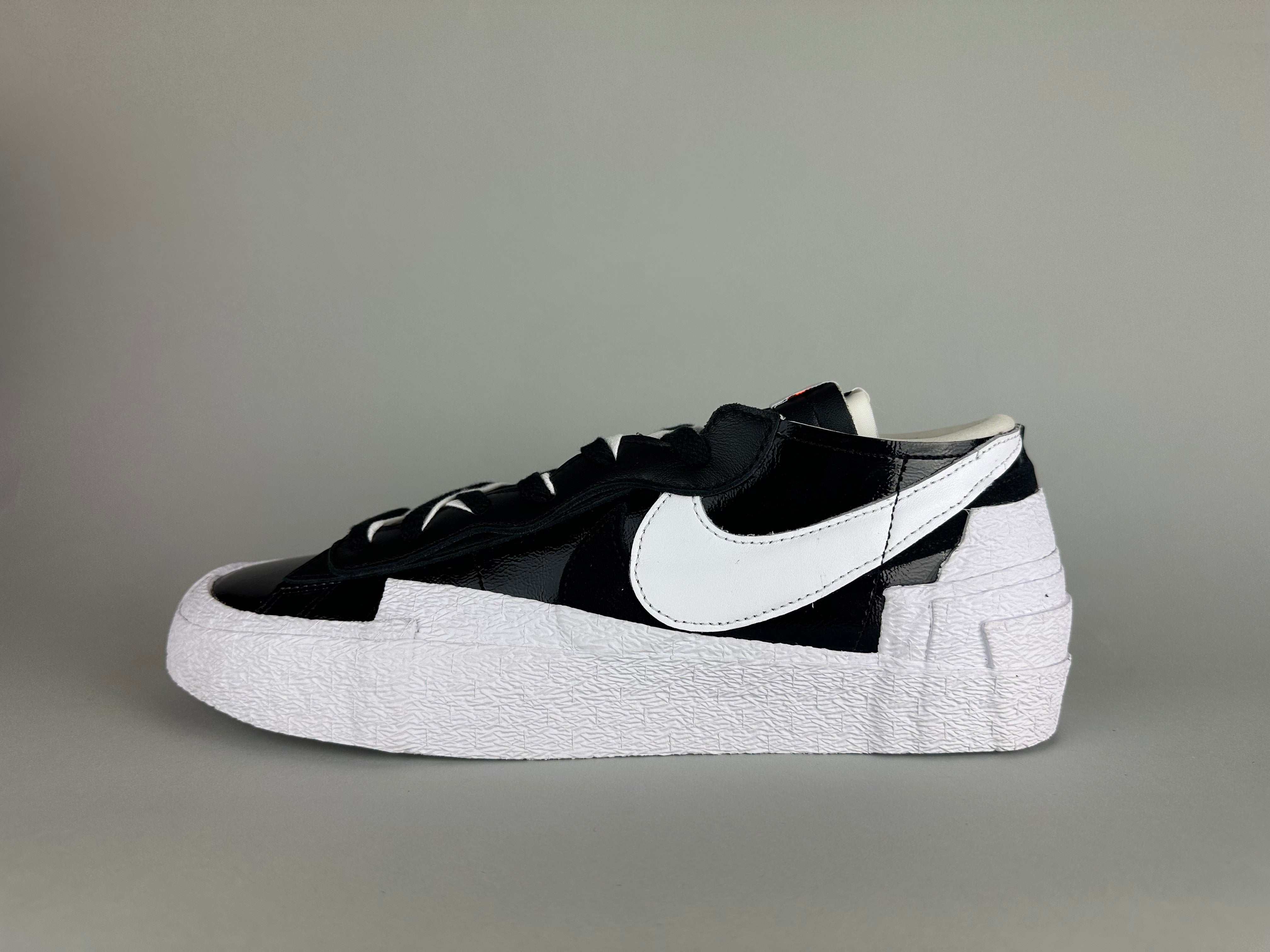 sacai x Nike Blazer Low 'Black Patent' - Size 47 (ARCHIVE)