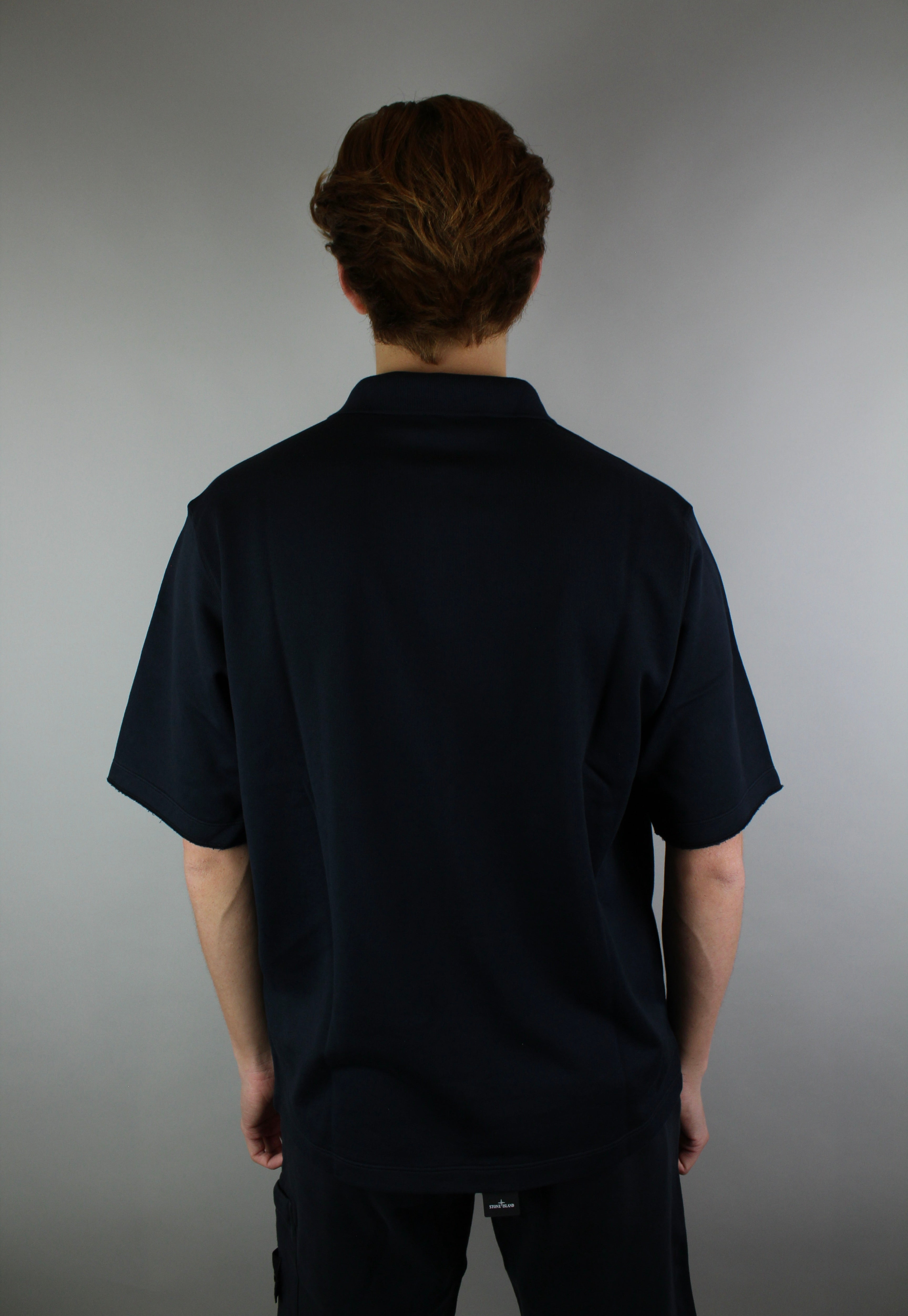 Stone Island Ghost Polo Shirt 'Navy Blue'-9602256437578-The Attic