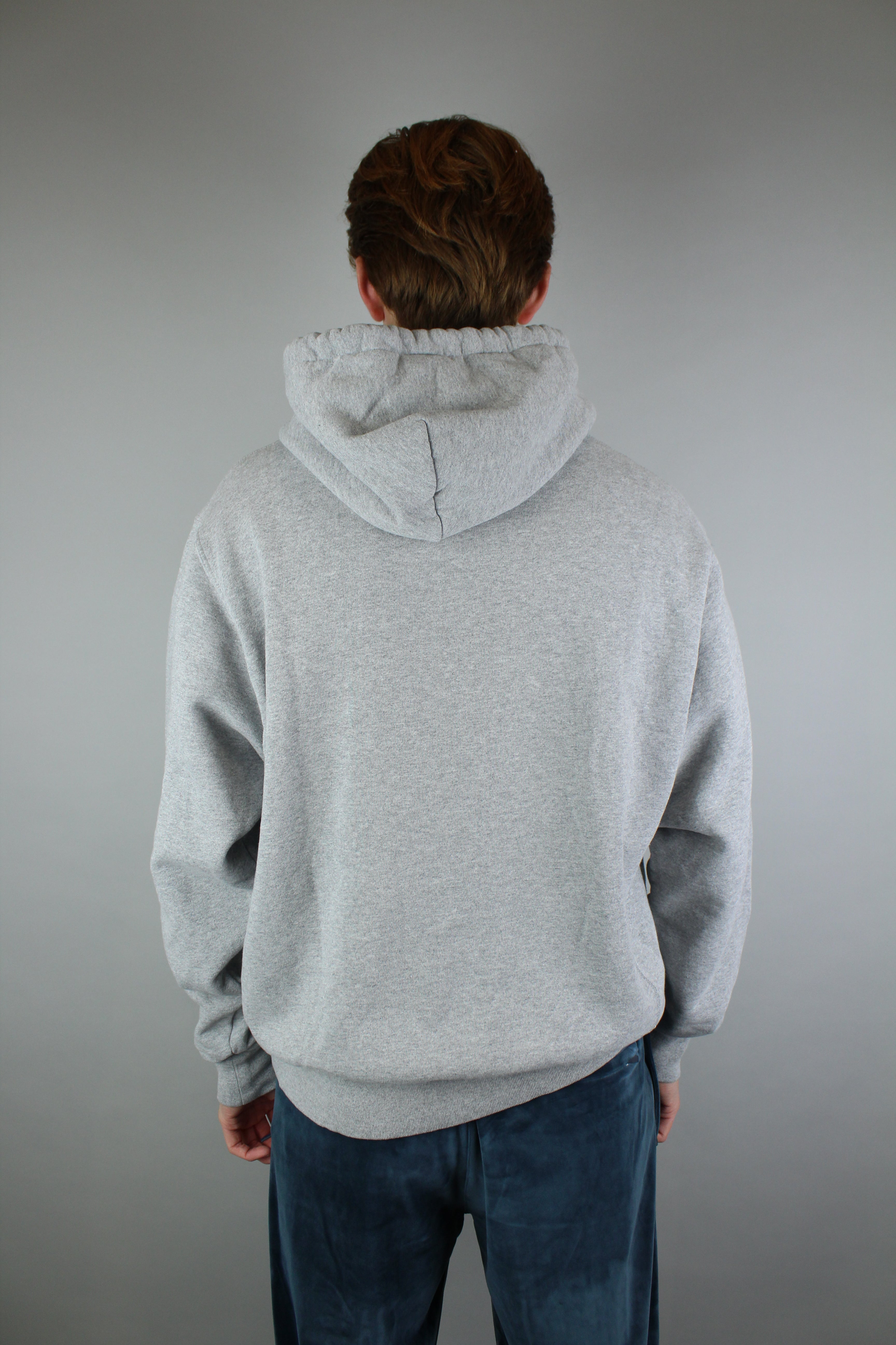 Gallery Dept. Center Logo Hoodie 'Heather Grey'-9577771991370-The Attic