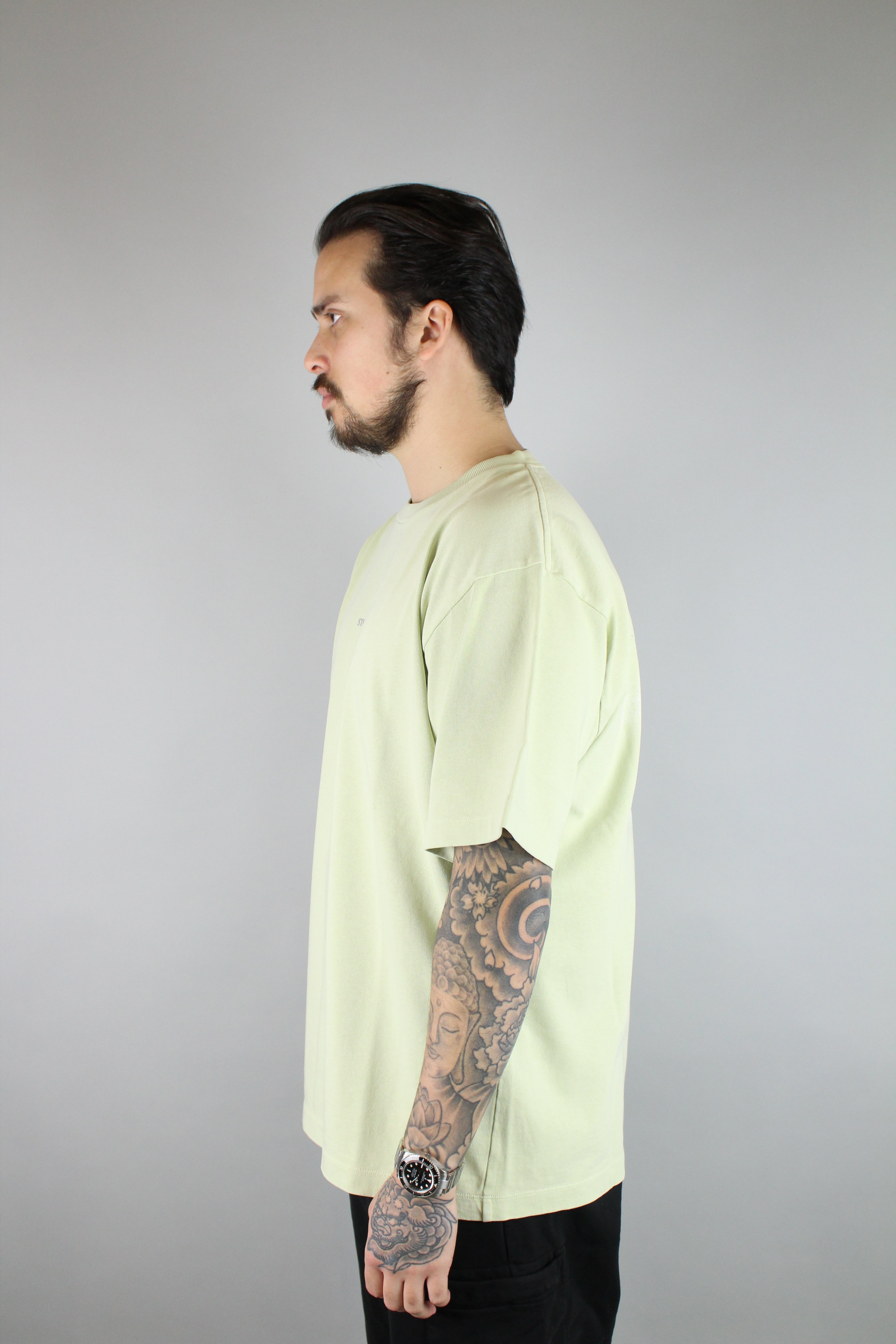 Stone Island Faded Logo T-Shirt 'Pistachio'-8747727192394-The Attic