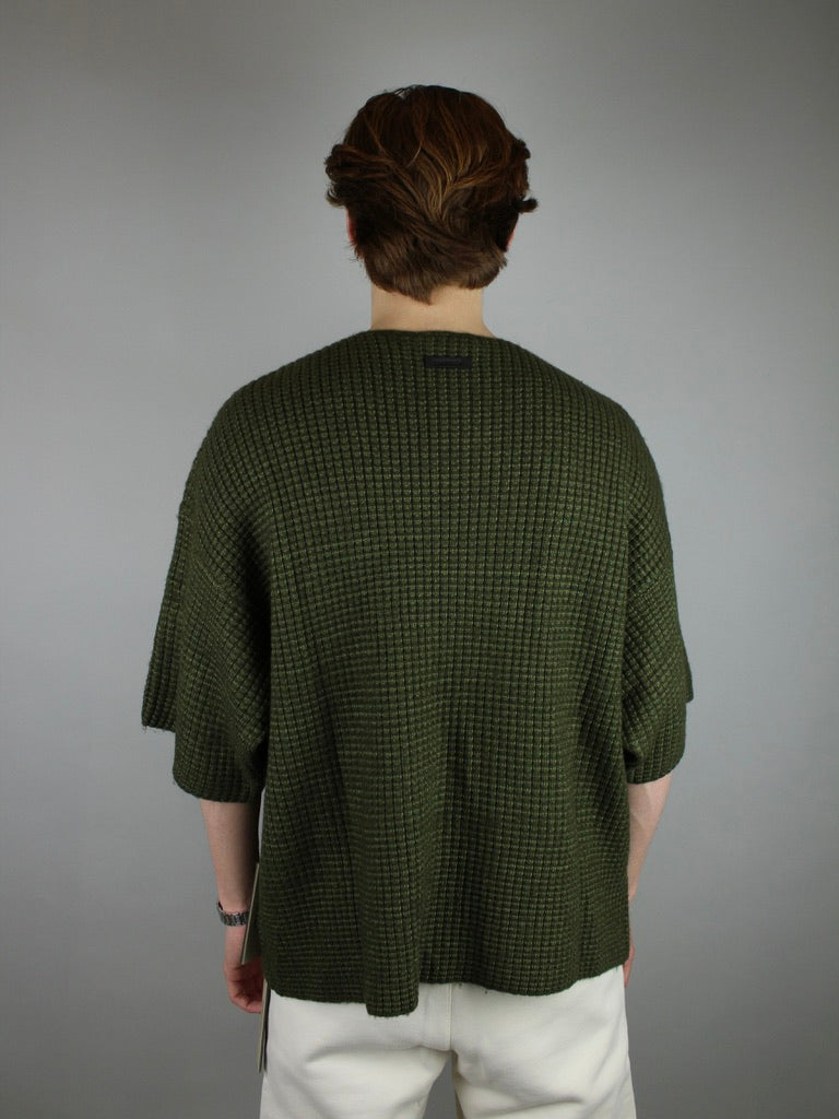 Fear of God Essentials Heavy Waffle Short Sleeve 'Military'-10040161632586-The Attic