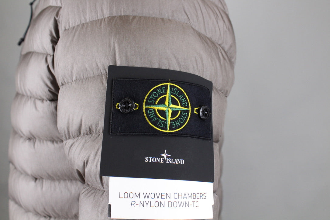 Stone Island Giubbotto Vera Piuma Jacket 'Dove Grey'-8748236996938-The Attic