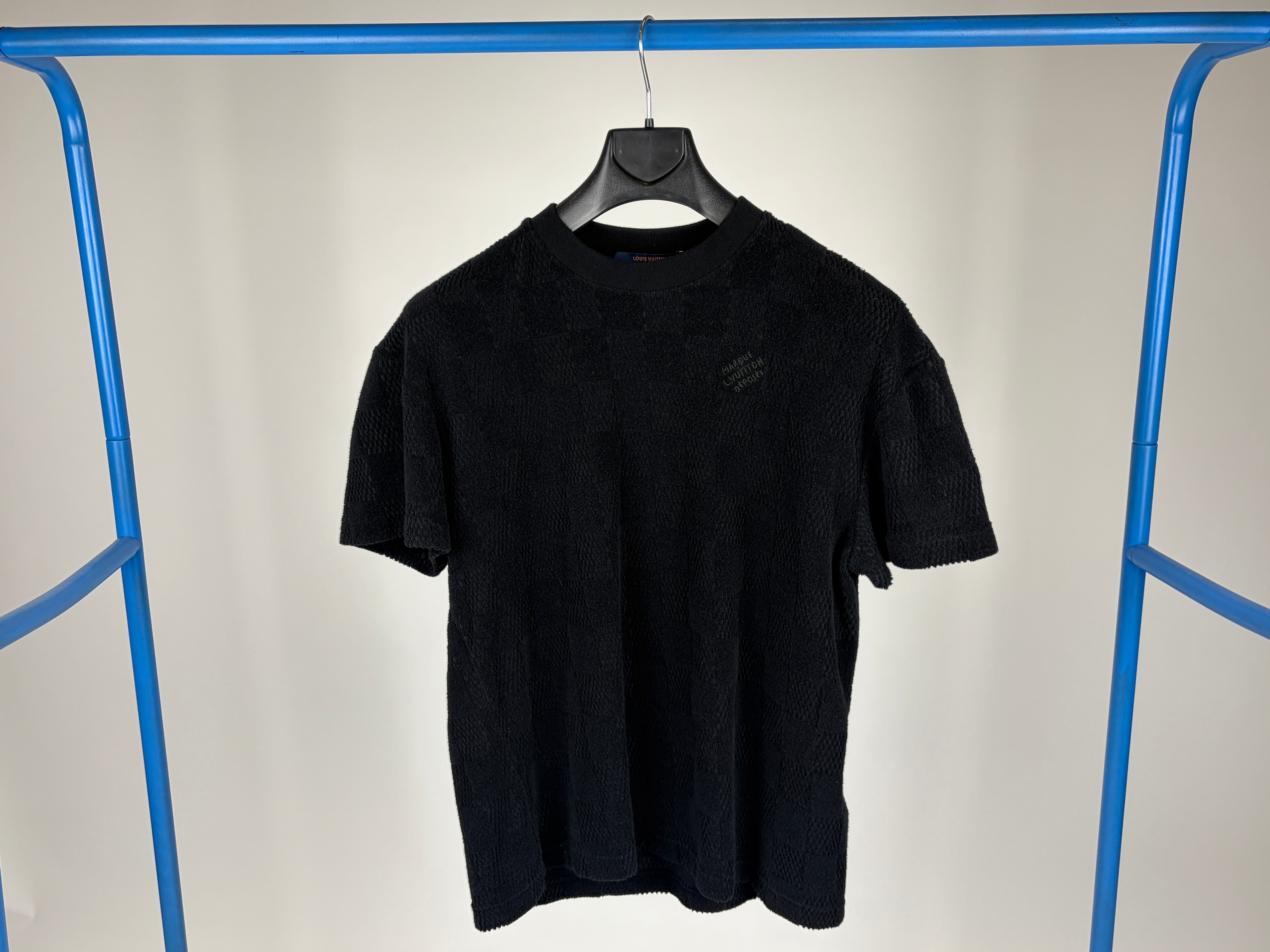 Louis Vuitton Damier French Terry Cotton T-Shirt 'Meteorite' - Size S (ARCHIVE)