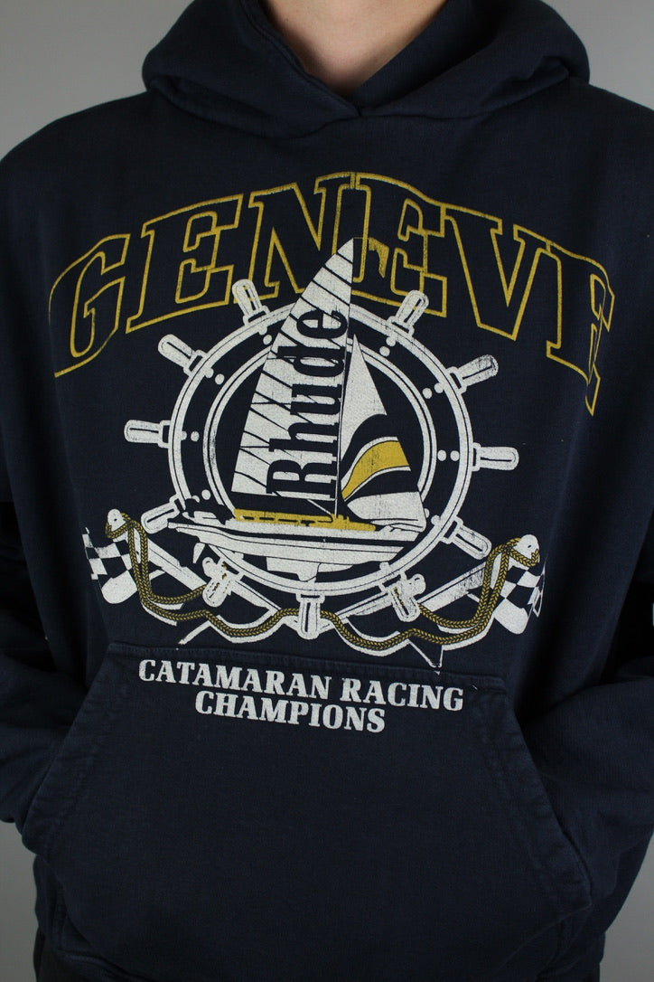Rhude Geneve Catamaran Hoodie 'Vintage Black'-9542954910026-The Attic