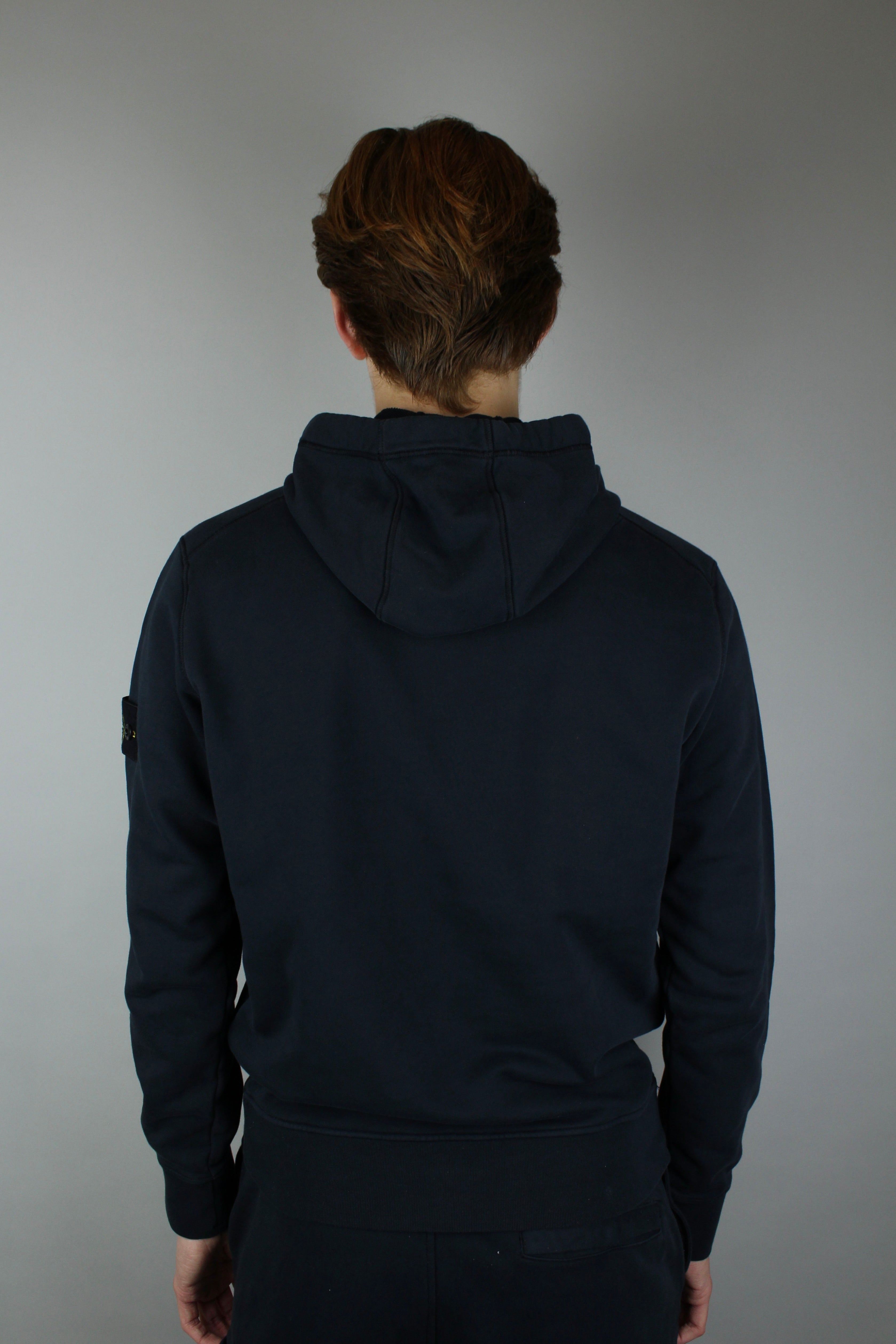 Stone Island Felpa Hoodie 'Navy Blue'-9620404666698-The Attic