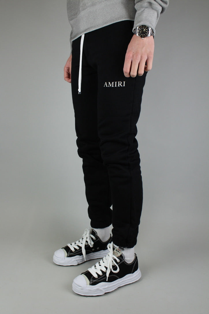 Amiri Puff Logo Sweatpants 'Black'-9644331270474-The Attic