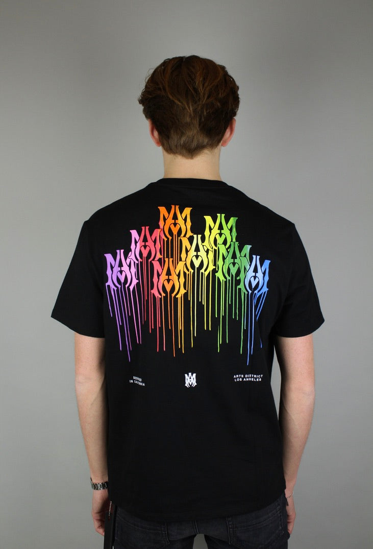 Amiri MA Drip Collage T-shirt 'Black'-9643398693194-The Attic