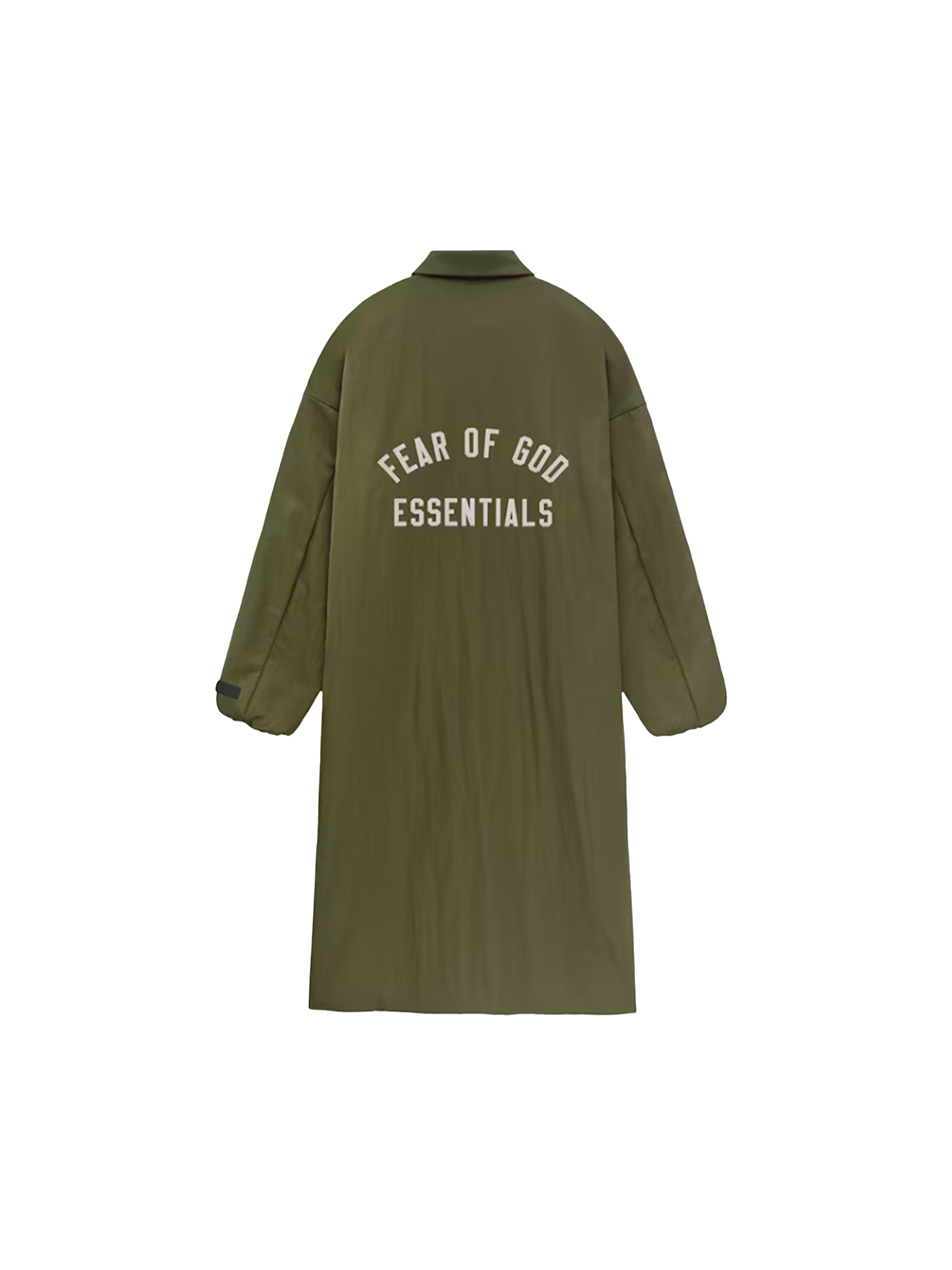 Fear of God Essentials Textured Nylon Field Trench 'Military'-10039647076682-The Attic