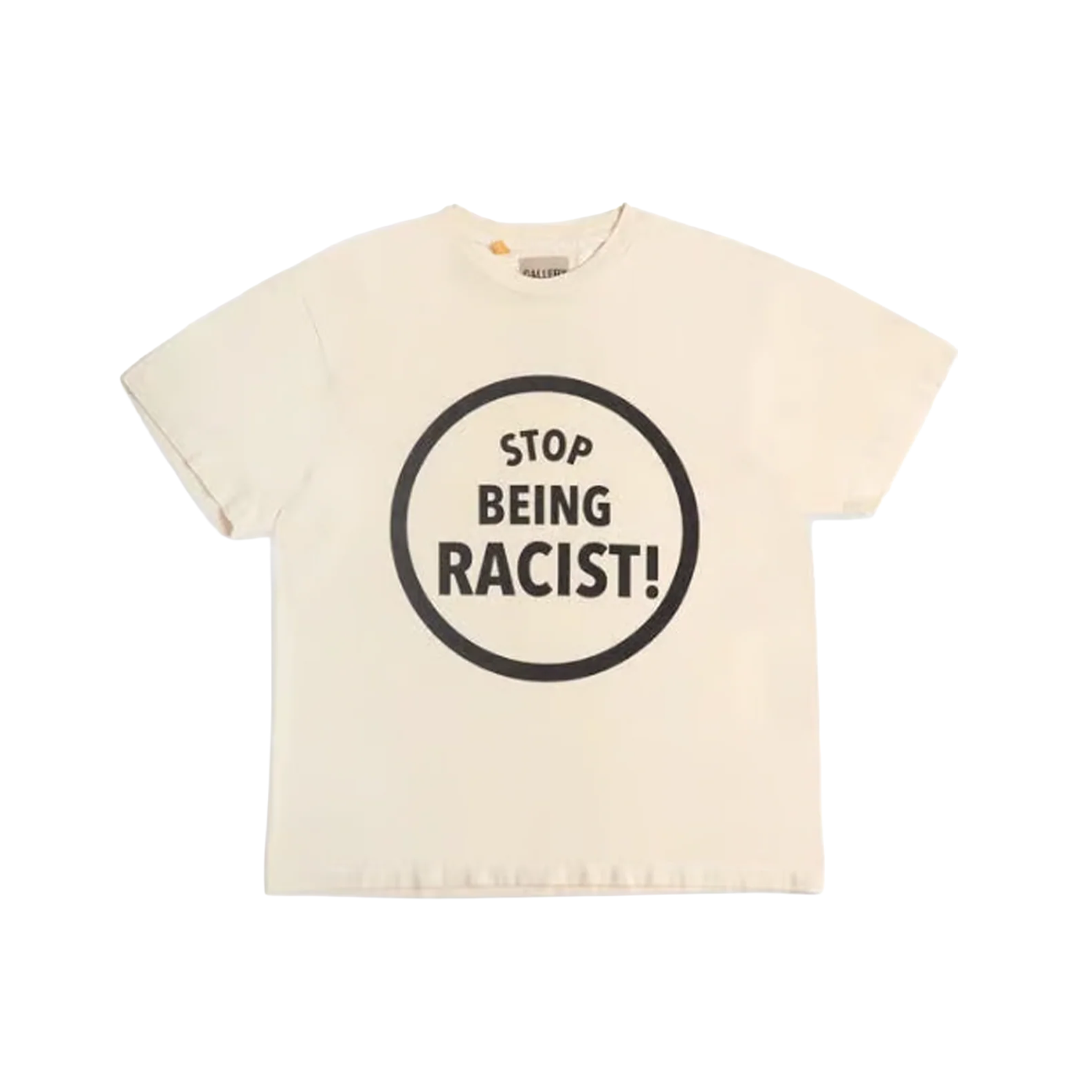 Gallery Dept. Stop Being Racist T-shirt 'Cream'