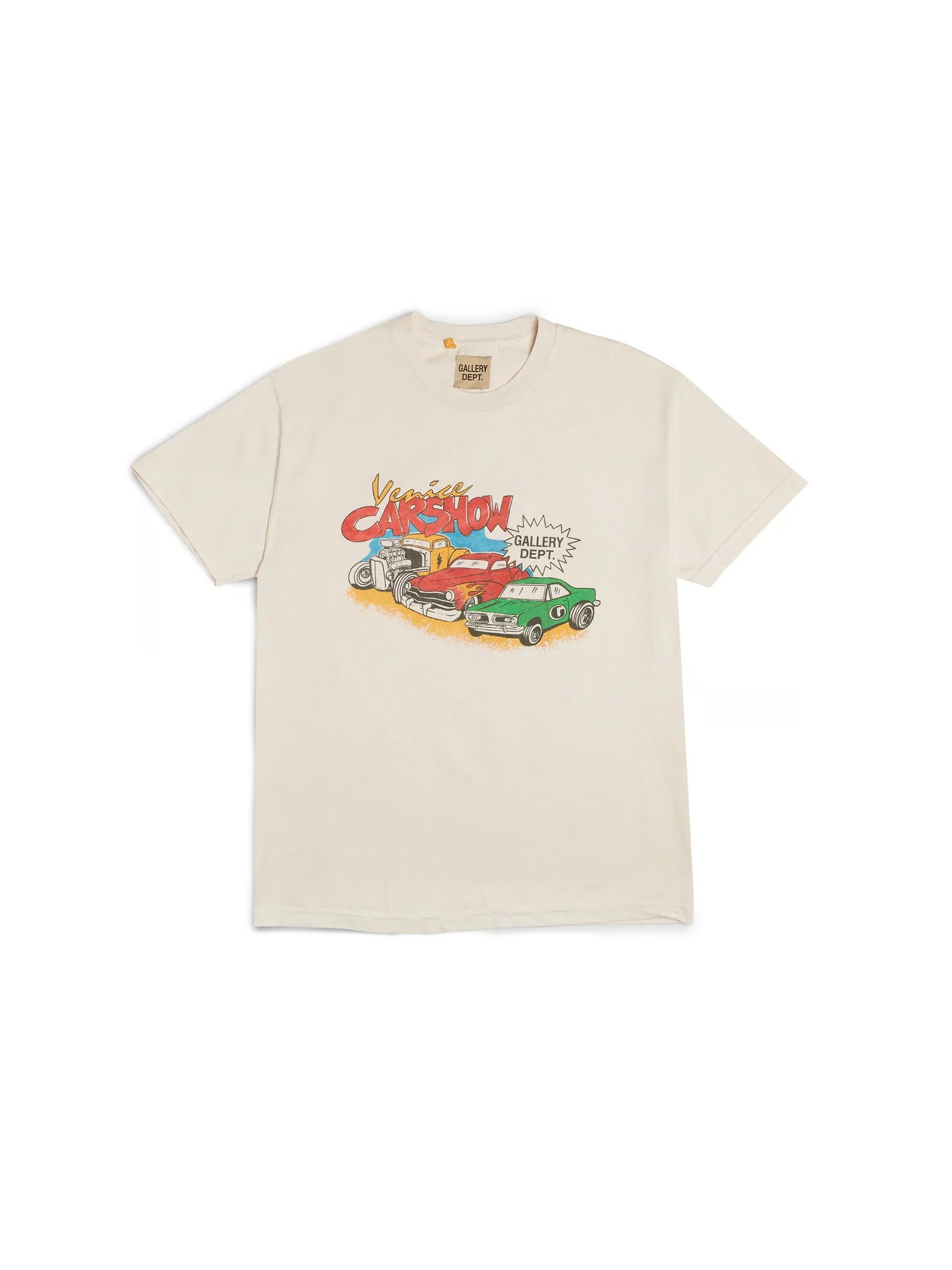 Gallery Dept. Car Show T-shirt 'Beige'-9348644012362-The Attic