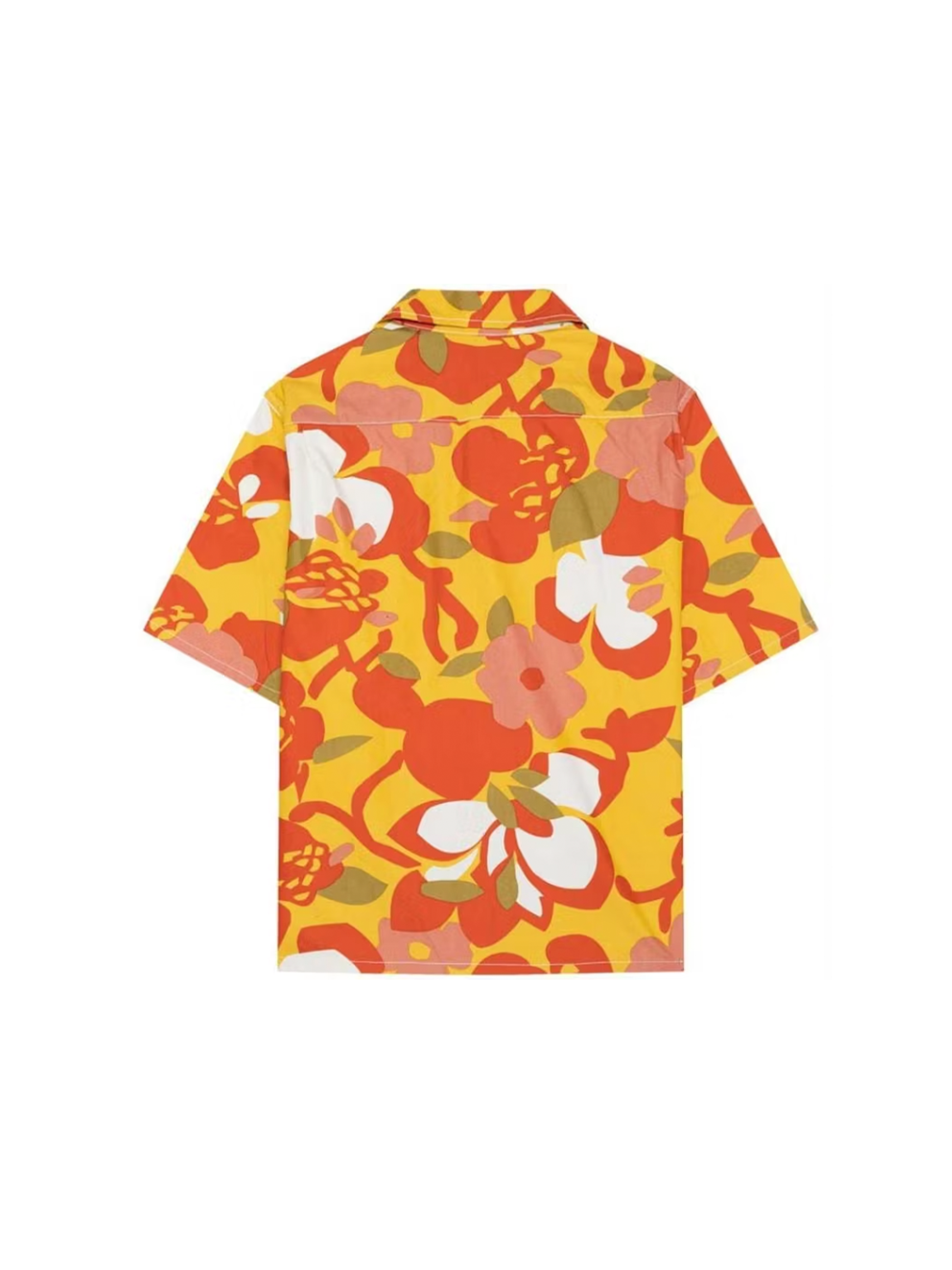 Gallery Dept. Cotton Patterned Parker Shirt 'Orange'-9348629889354-The Attic