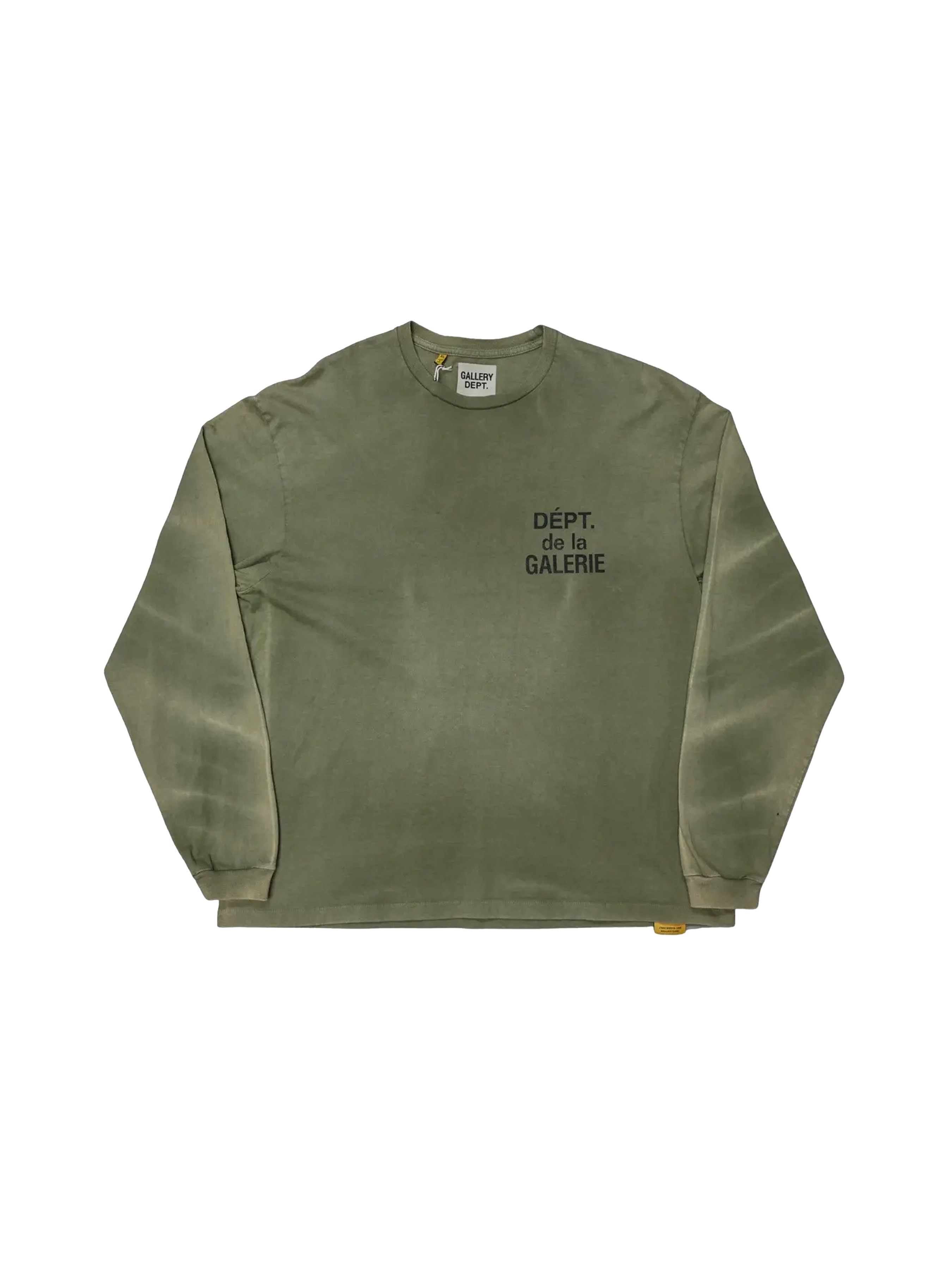 Gallery Dept. French Longsleeve 'Olive' (Vintage Washing)-9621243396426-The Attic