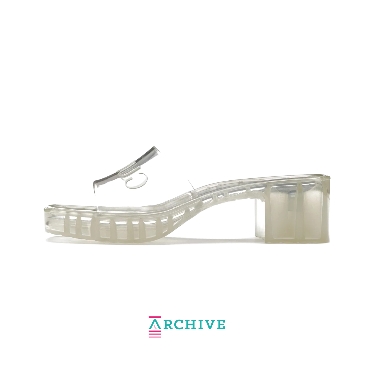 Gucci 60mm Slide Sandal 'Clear Rubber' - Size 38 (ARCHIVE)