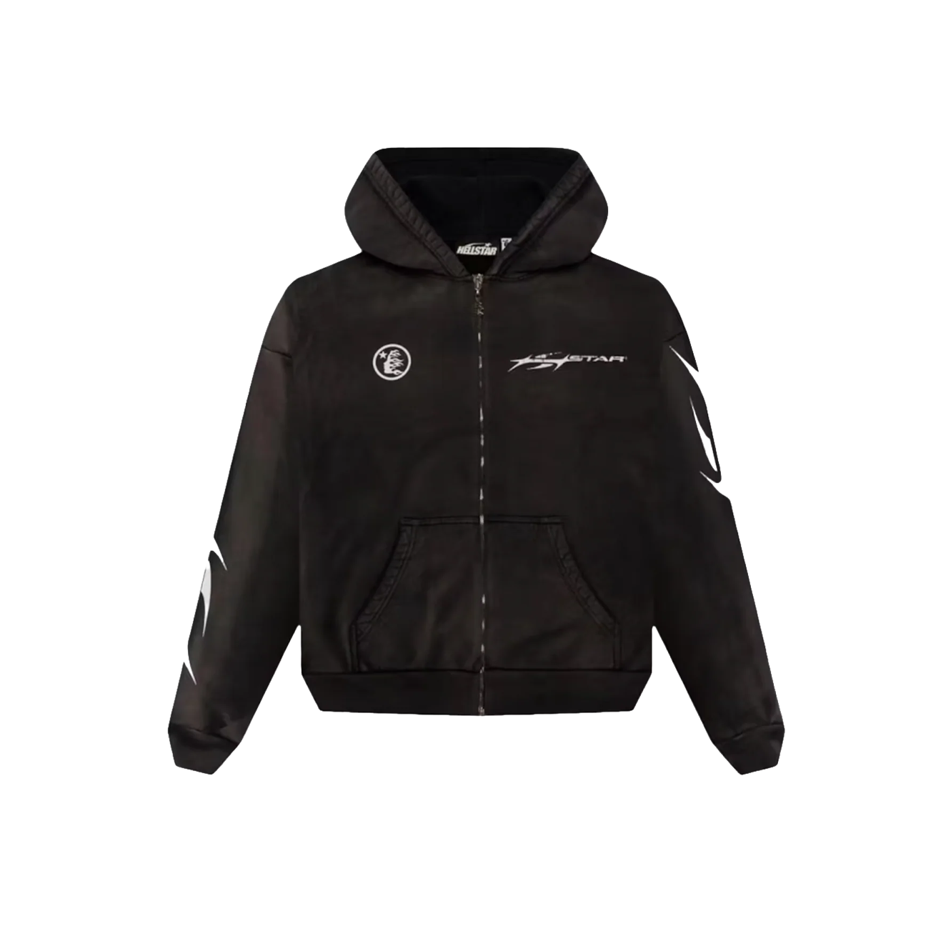 Hellstar Logo Zip Hoodie „Schwarz“