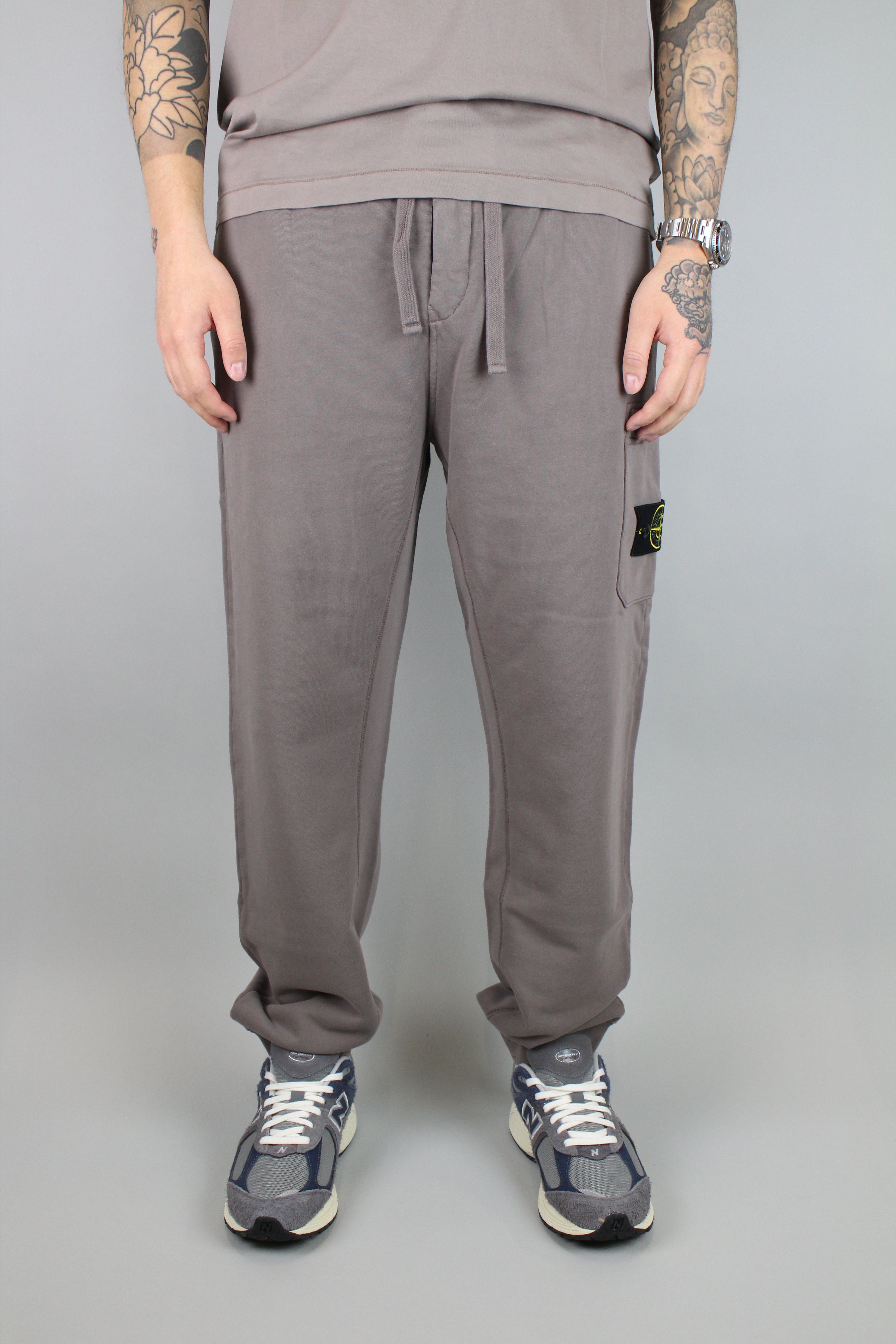 Stone Island Felpa Sweatpants 'Dove Grey'-8748032131402-The Attic
