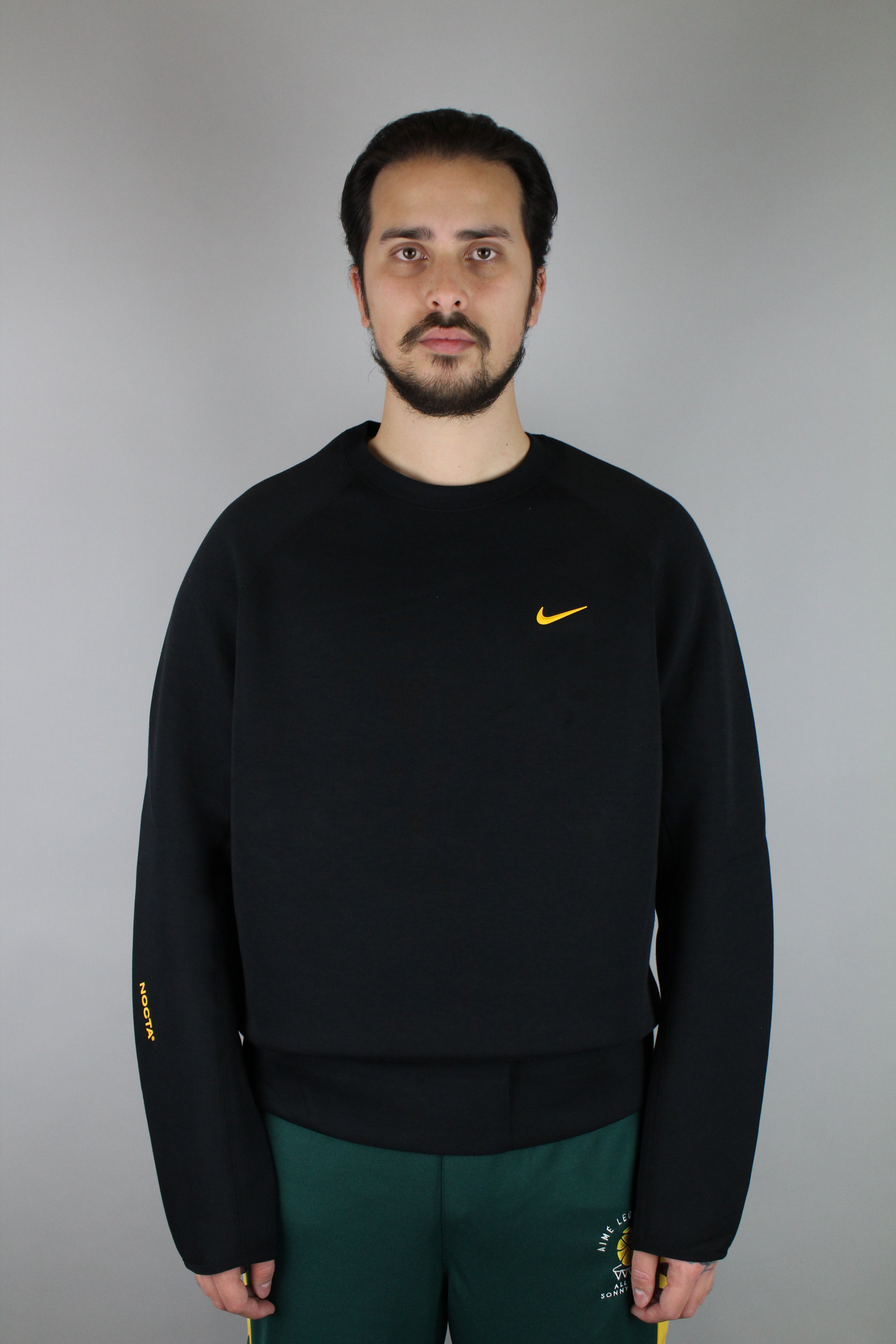 Nike x NOCTA Tech Fleece Crew (Asia Sizing) 'Black' - Size L (ARCHIVE)-8771892838730-The Attic