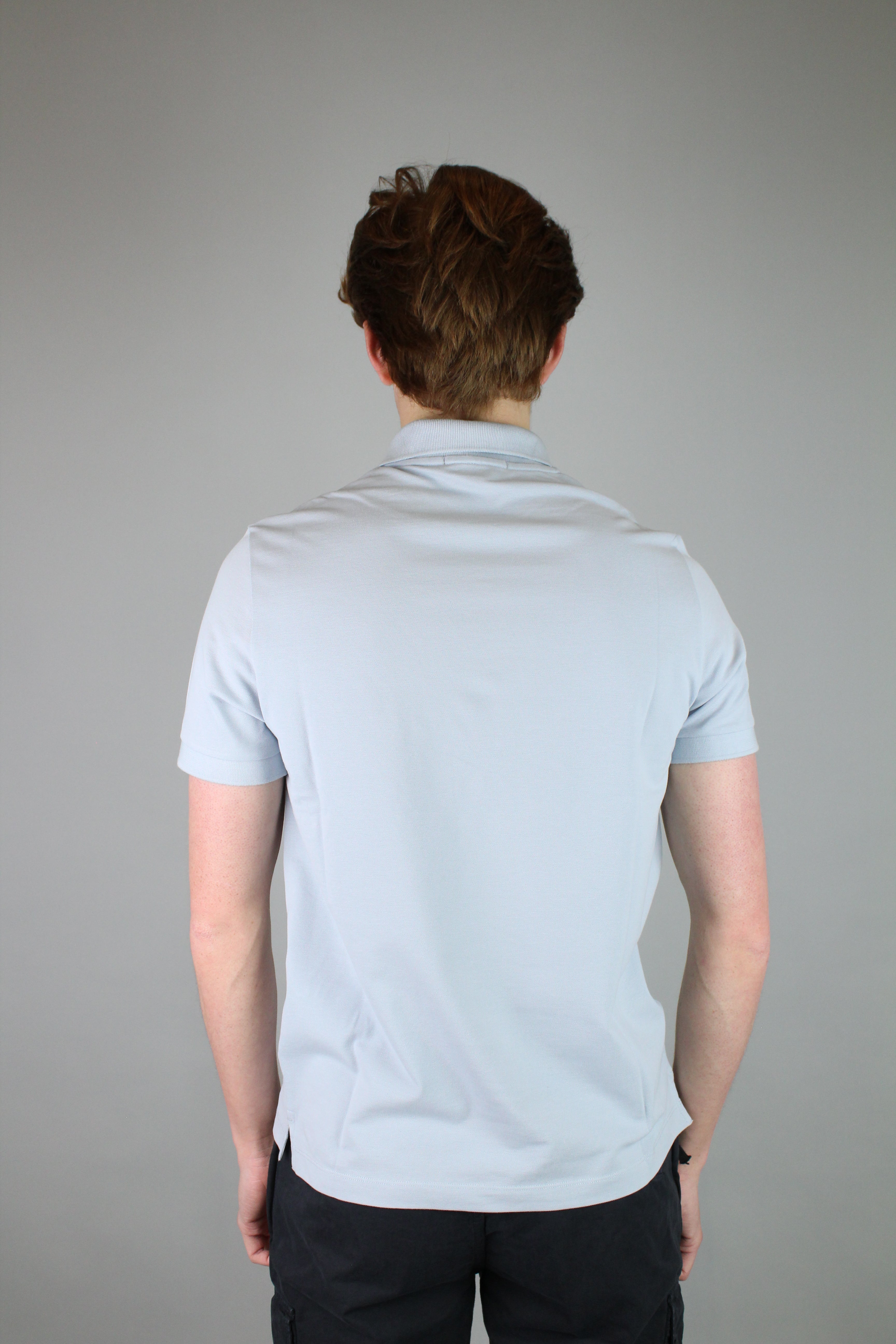 Stone Island Polo 'Light Blue' (Slim Fit)-8747729256778-The Attic