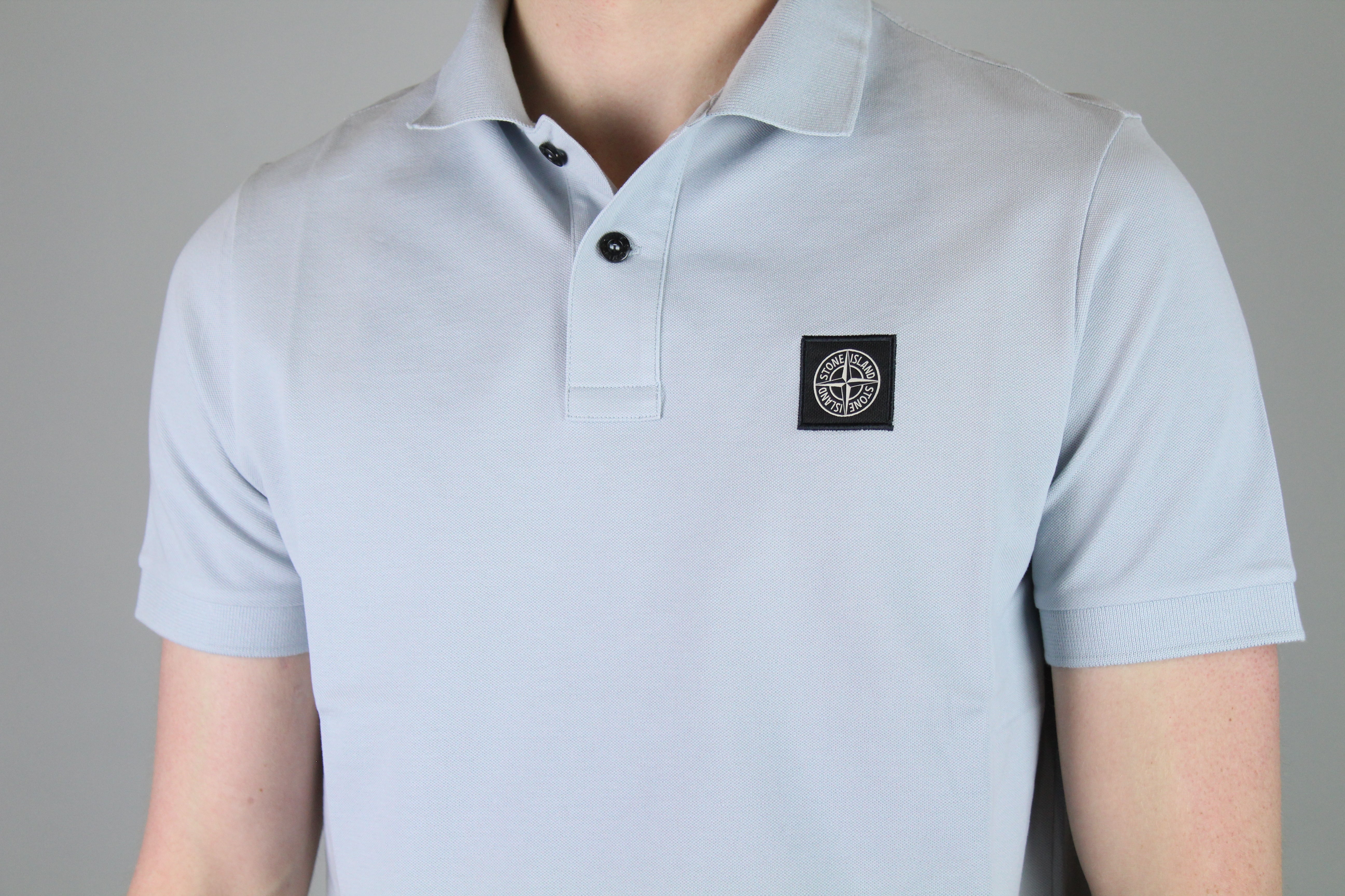 Stone Island Polo 'Light Blue' (Slim Fit)-8747729256778-The Attic