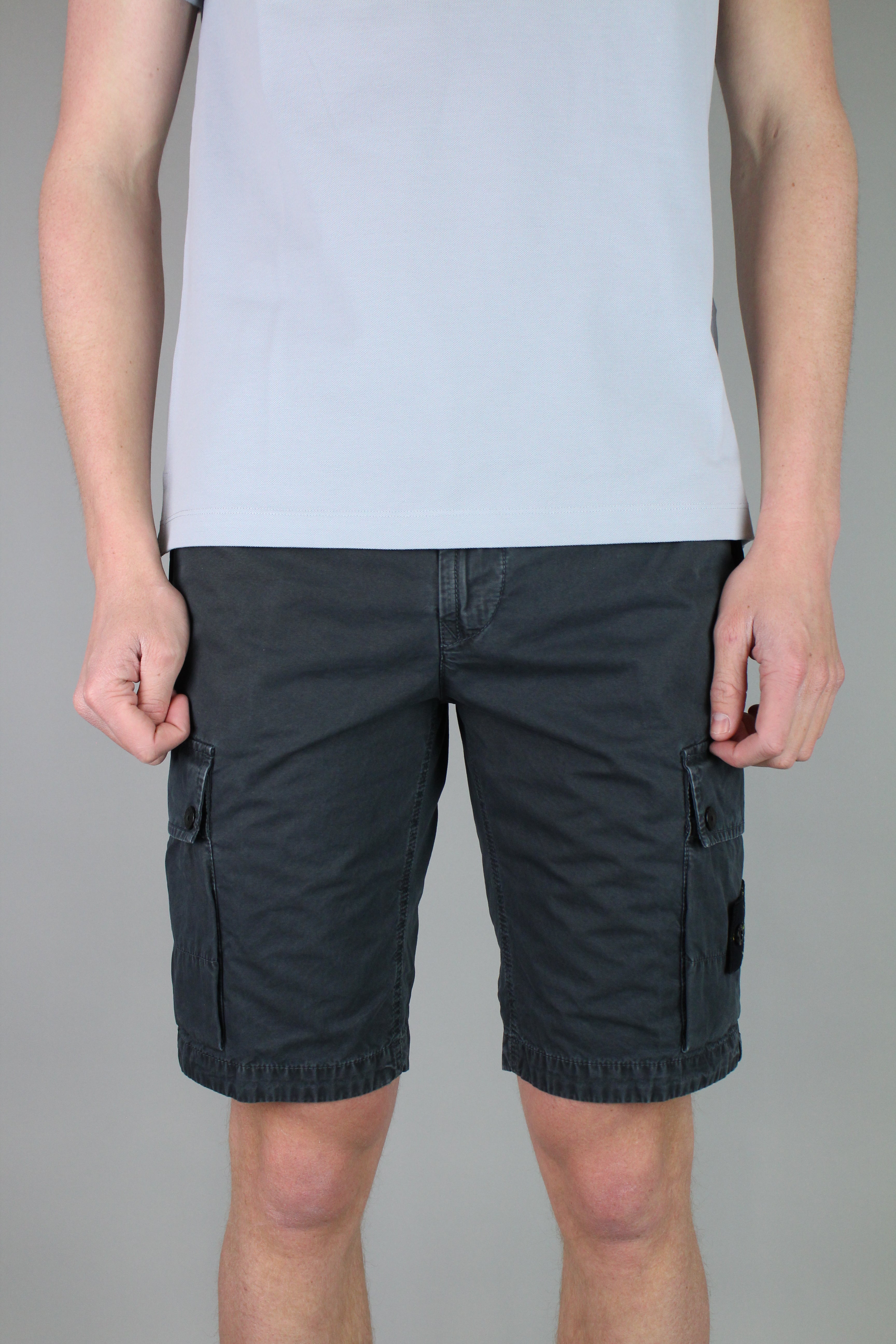 Stone Island Bermuda Slim 'Charcoal'-8747872977226-The Attic