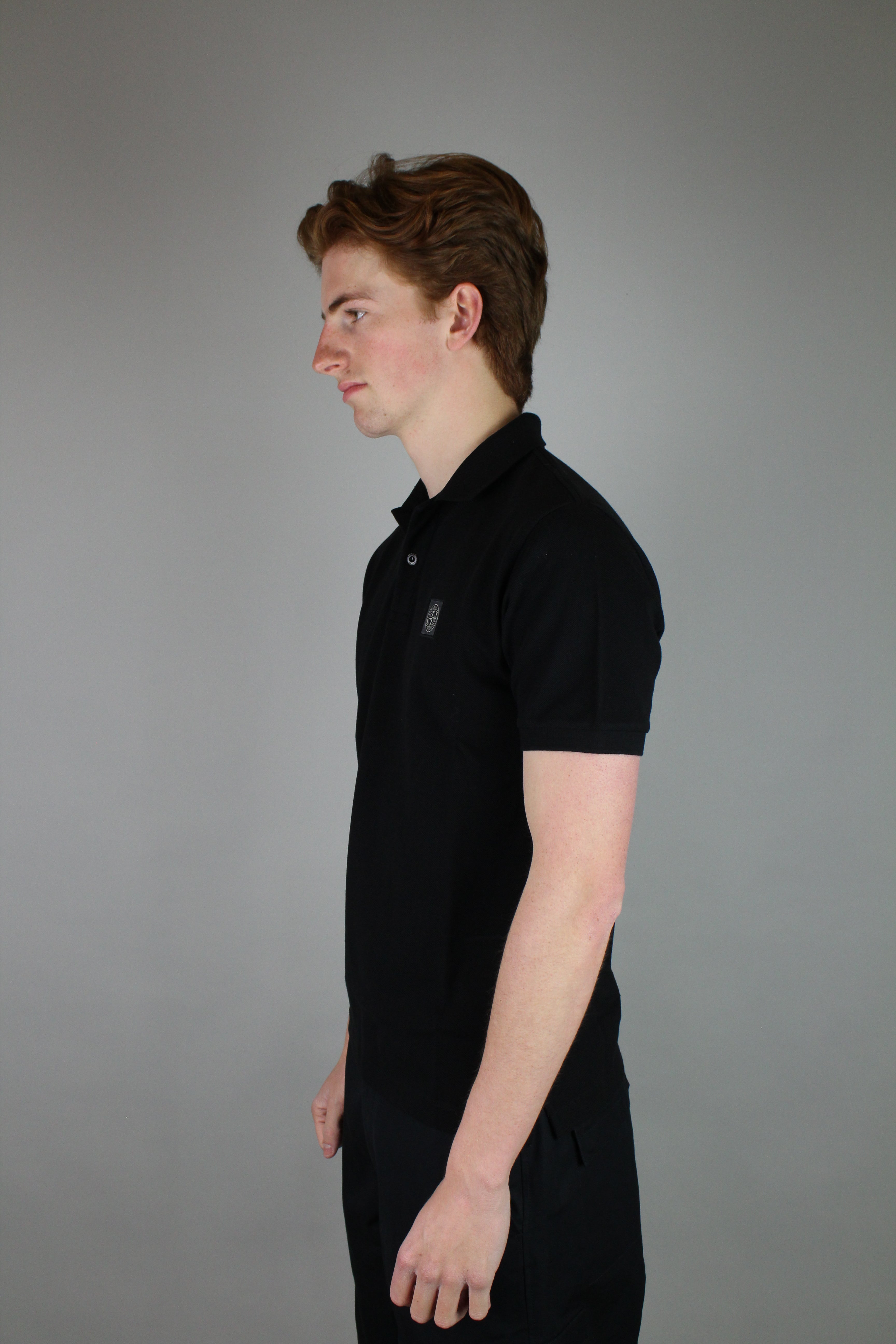 Stone Island Polo 'Black' (Regular Fit)-8747738431818-The Attic