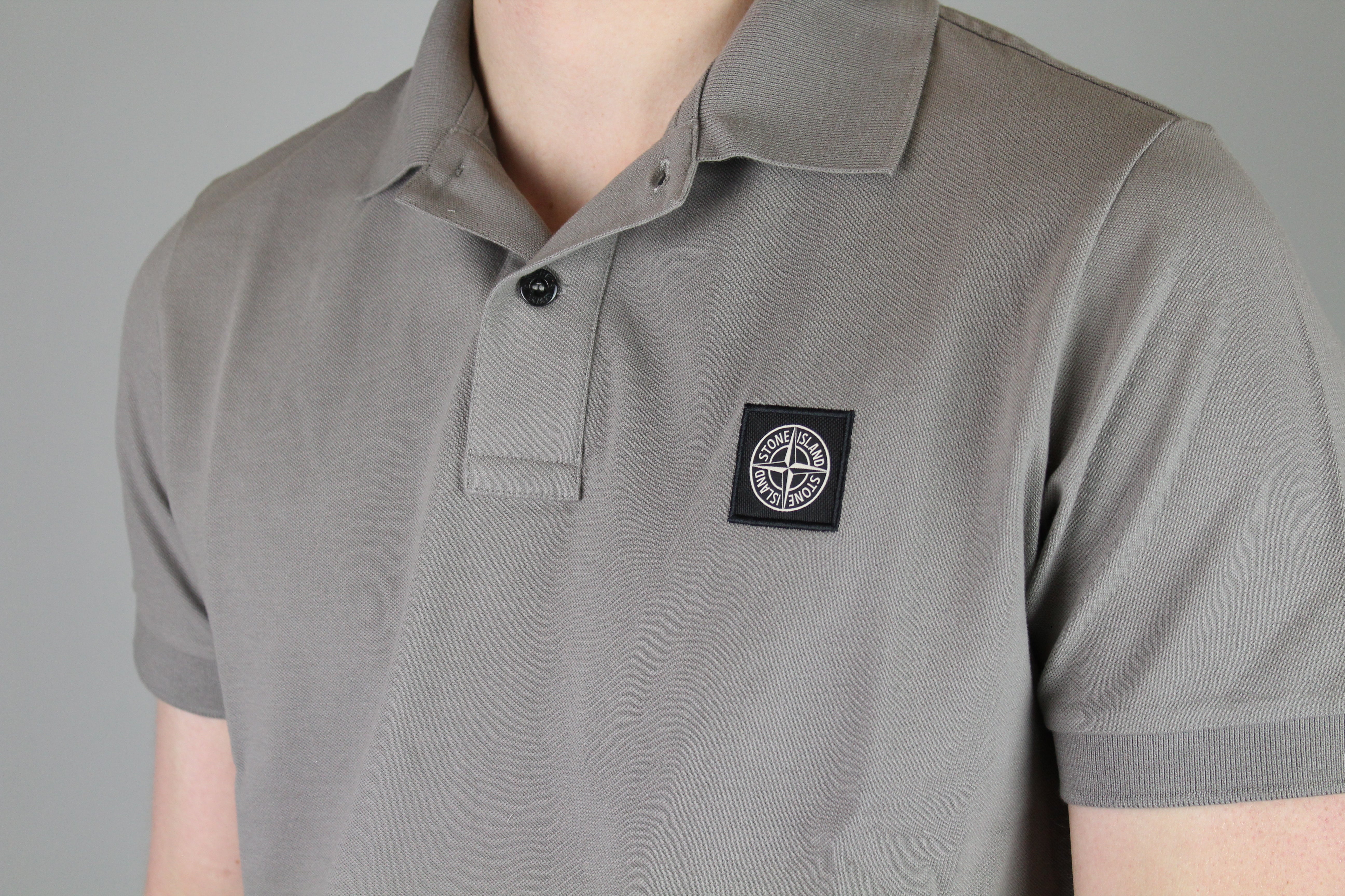 Stone Island Polo 'Dove Grey' (Slim Fit)-8747734827338-The Attic