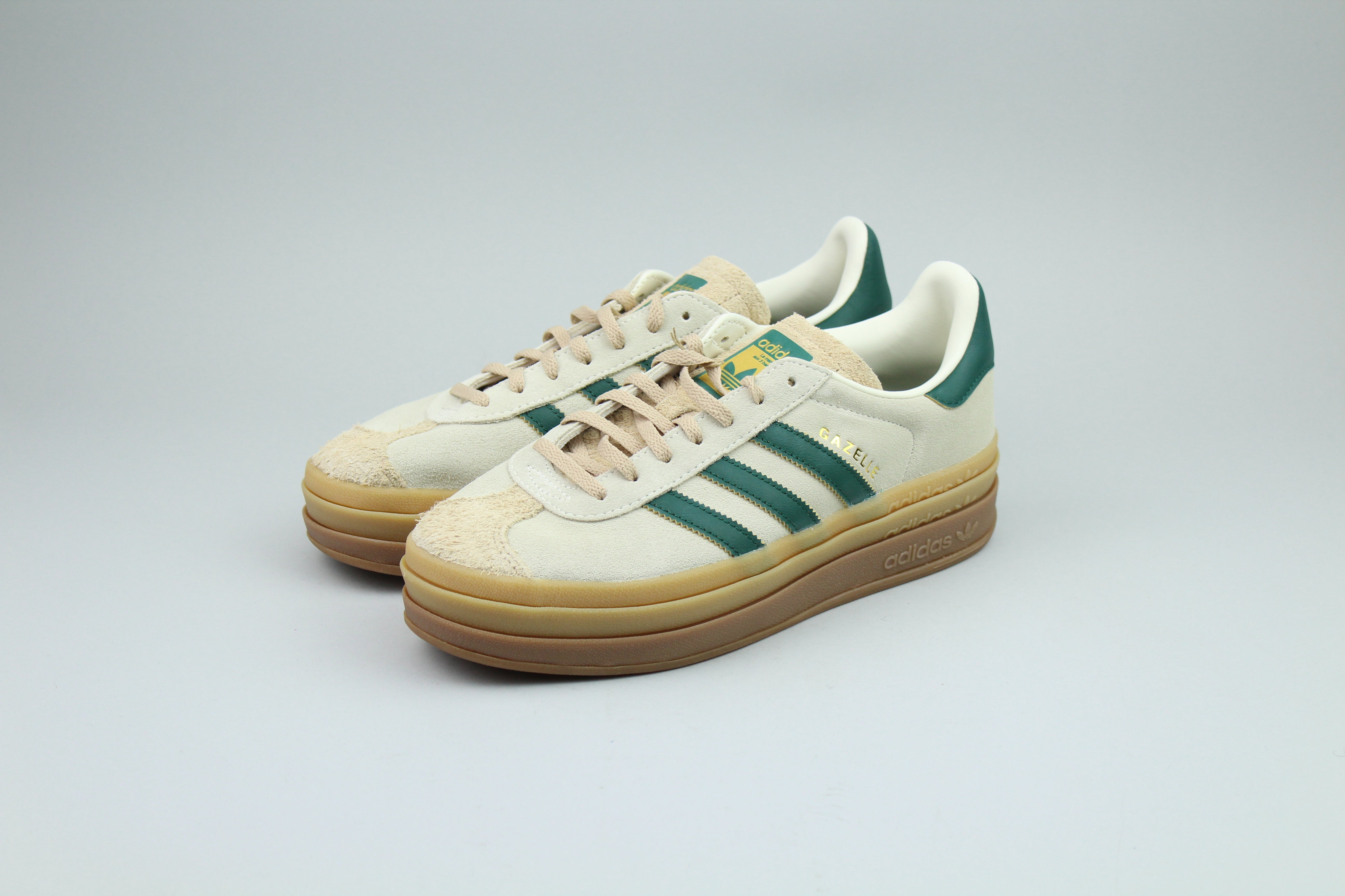 Adidas Gazelle Bold 'Cream Collegiate Green' (Women's)-9344569016650-The Attic